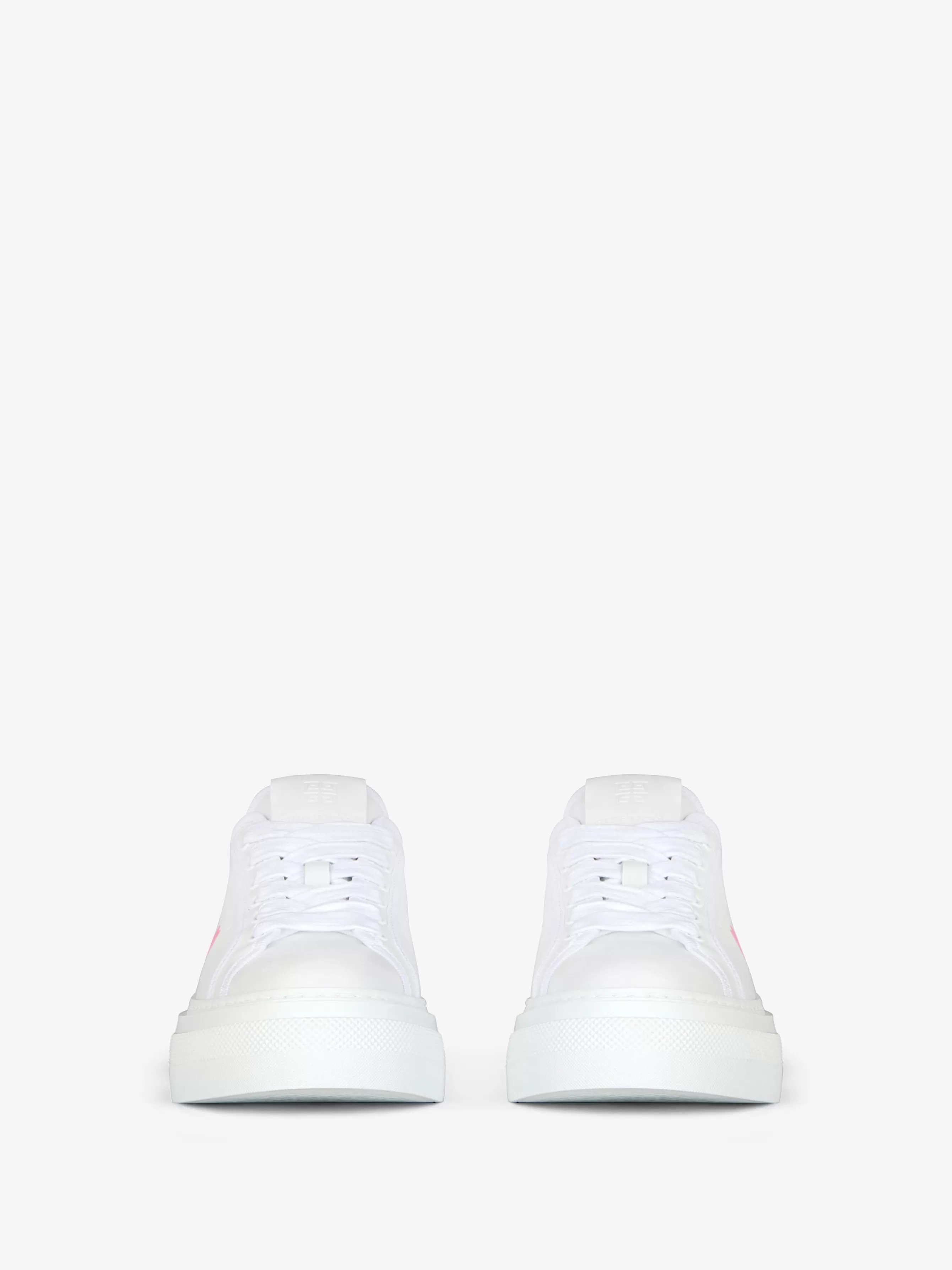 Sale GIVENCHY Shoes-City platform sneakers in leather with Love print