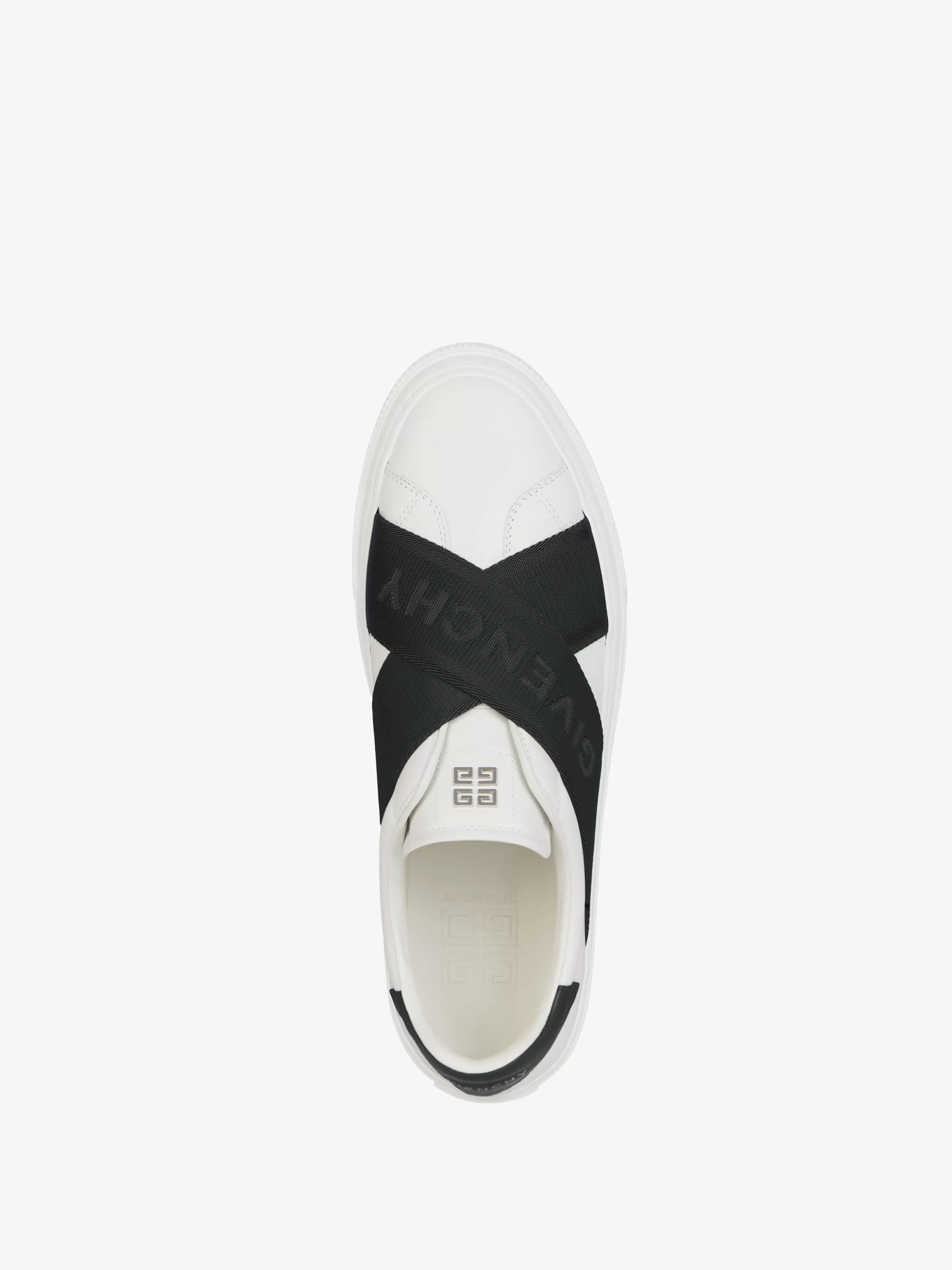 Sale GIVENCHY Shoes-City Sport sneakers in leather with double webbing strap