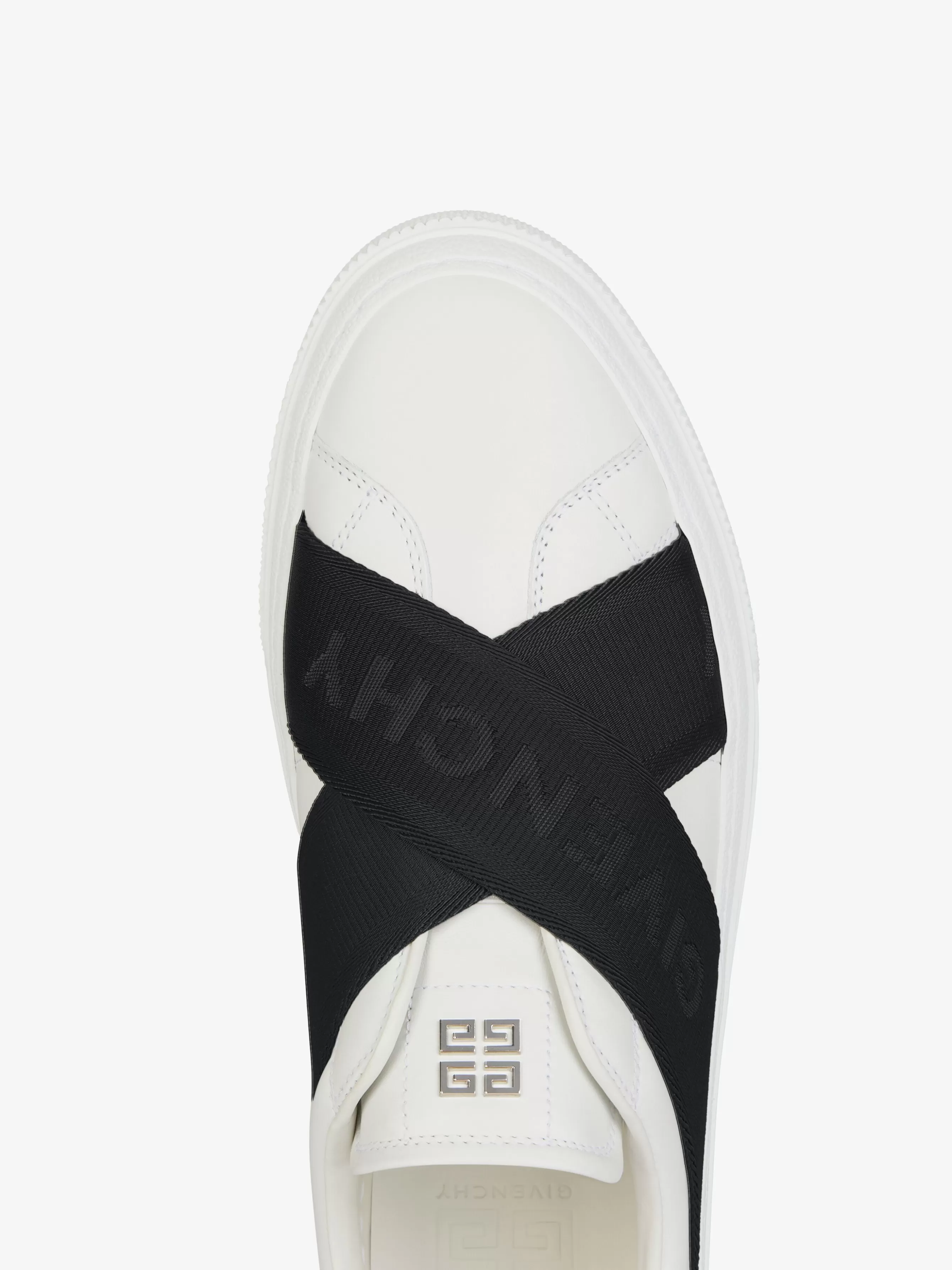 Sale GIVENCHY Shoes-City Sport sneakers in leather with double webbing strap