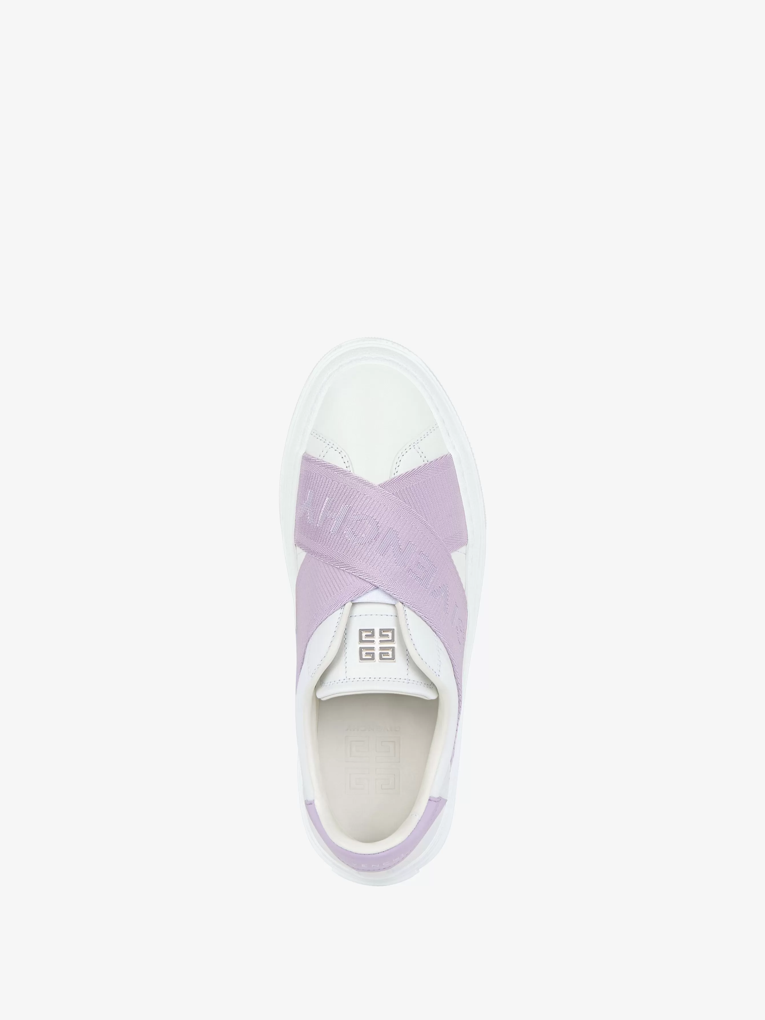 Sale GIVENCHY Shoes-City Sport sneakers in leather with double webbing strap
