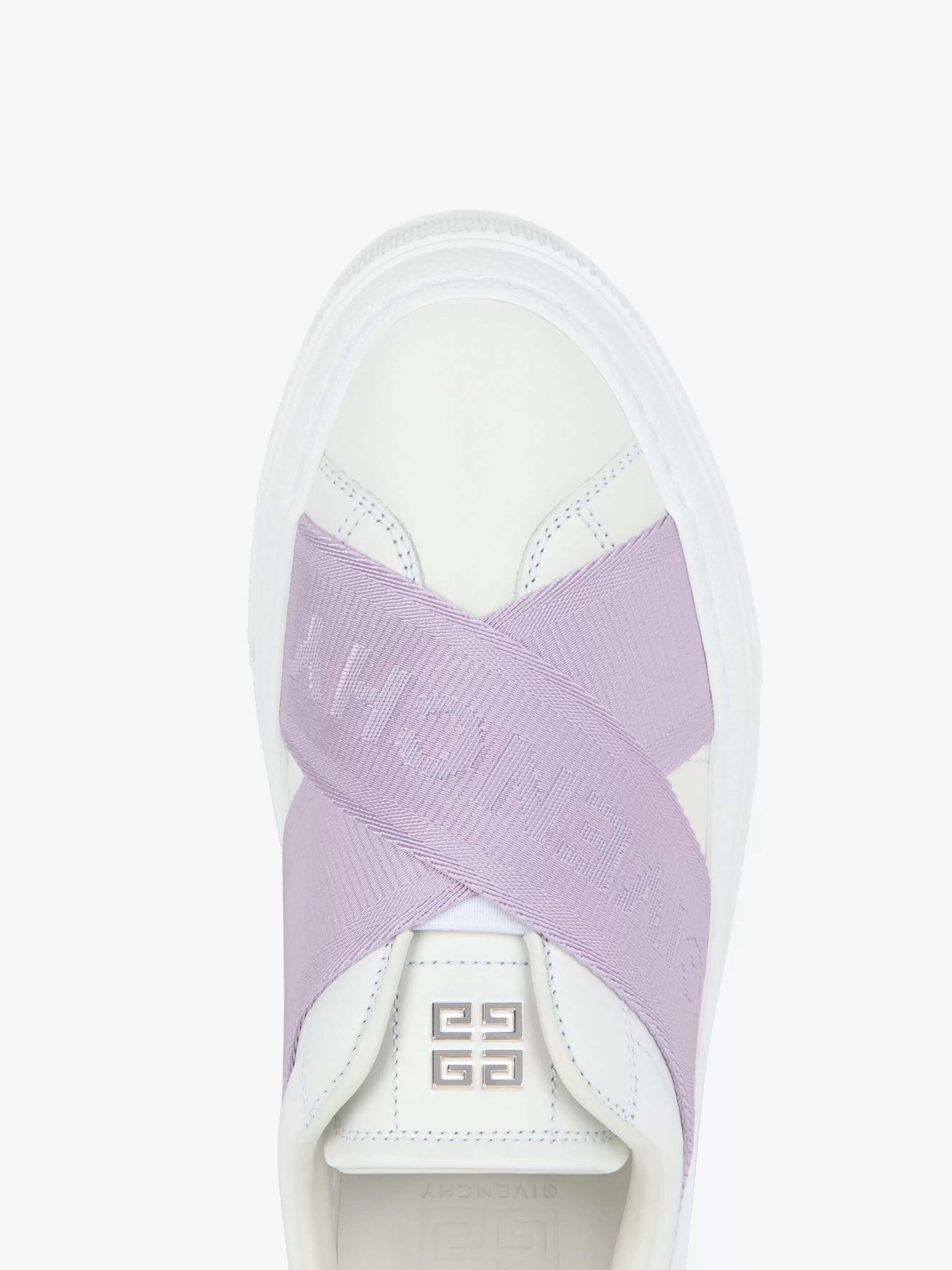Sale GIVENCHY Shoes-City Sport sneakers in leather with double webbing strap