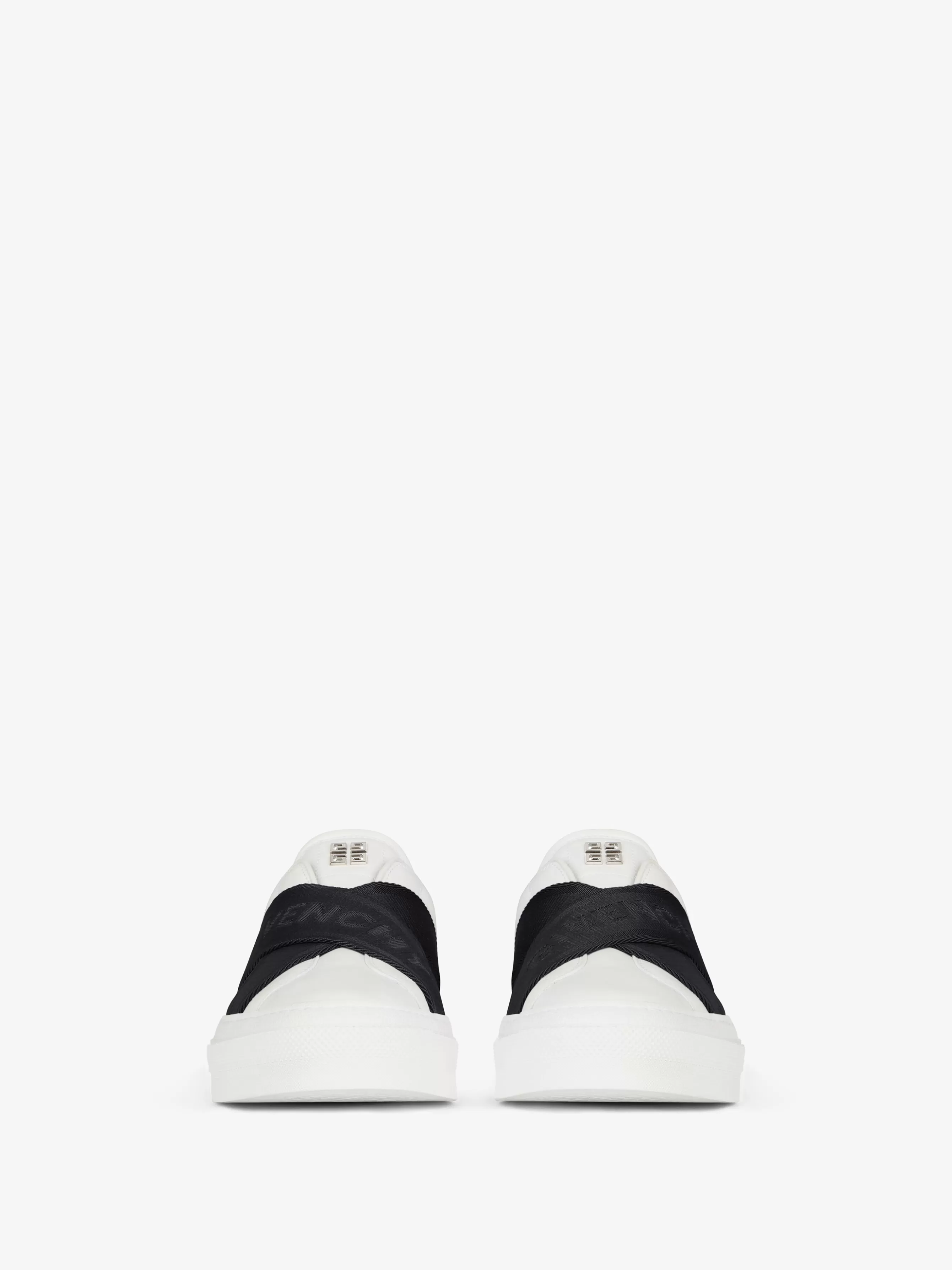 Sale GIVENCHY Shoes-City Sport sneakers in leather with double webbing strap