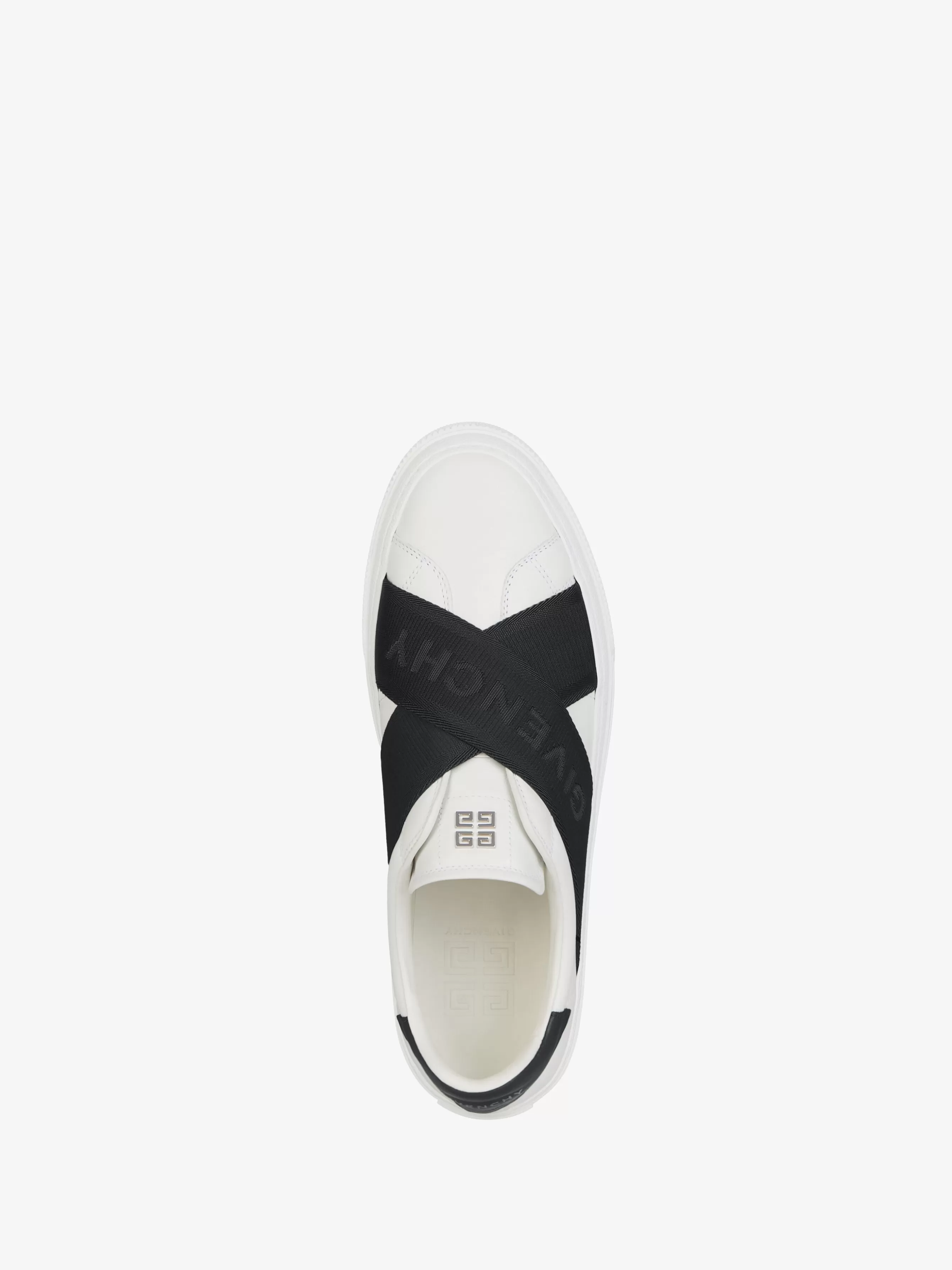 Sale GIVENCHY Shoes-City Sport sneakers in leather with double webbing strap