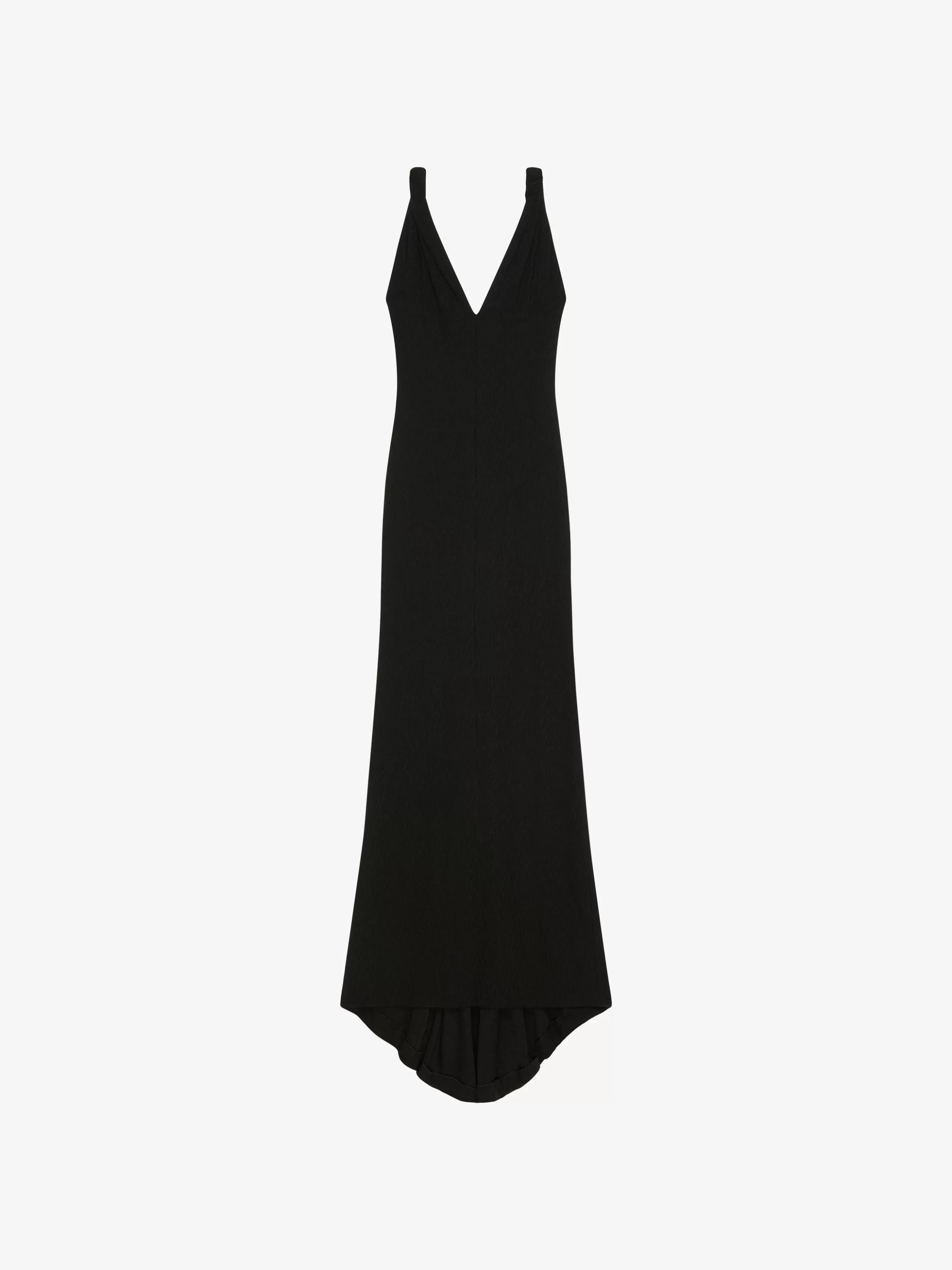 GIVENCHY Dresses-Dress with twisted straps in jersey with pearls and crystals