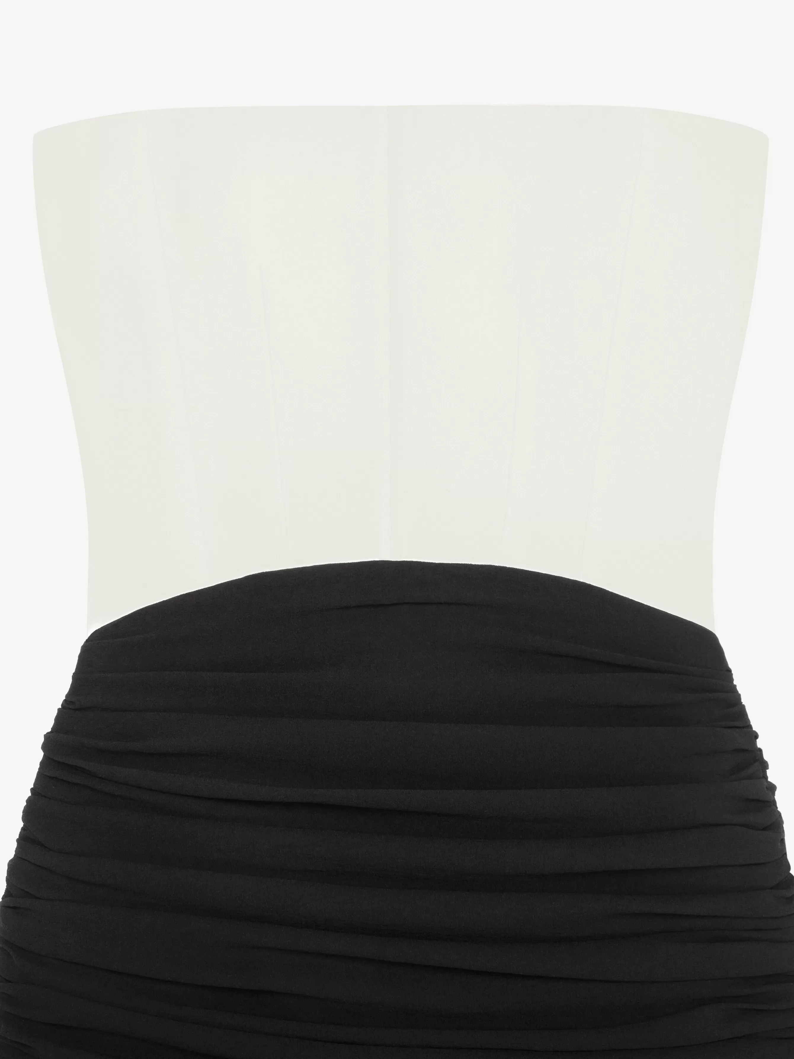 GIVENCHY Dresses-Evening bustier draped dress in crepe with satin and silk train
