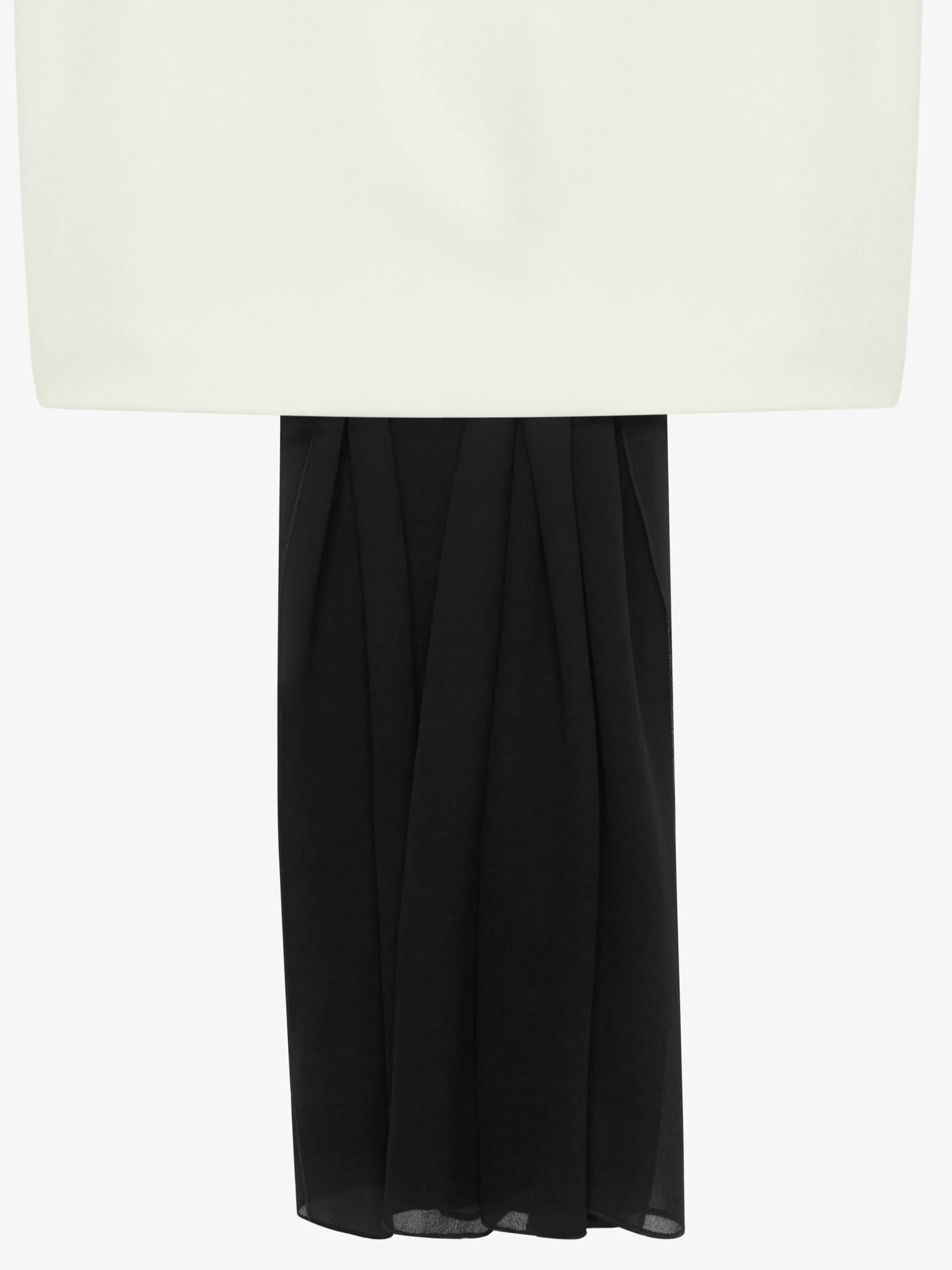 GIVENCHY Dresses-Evening bustier draped dress in crepe with satin and silk train
