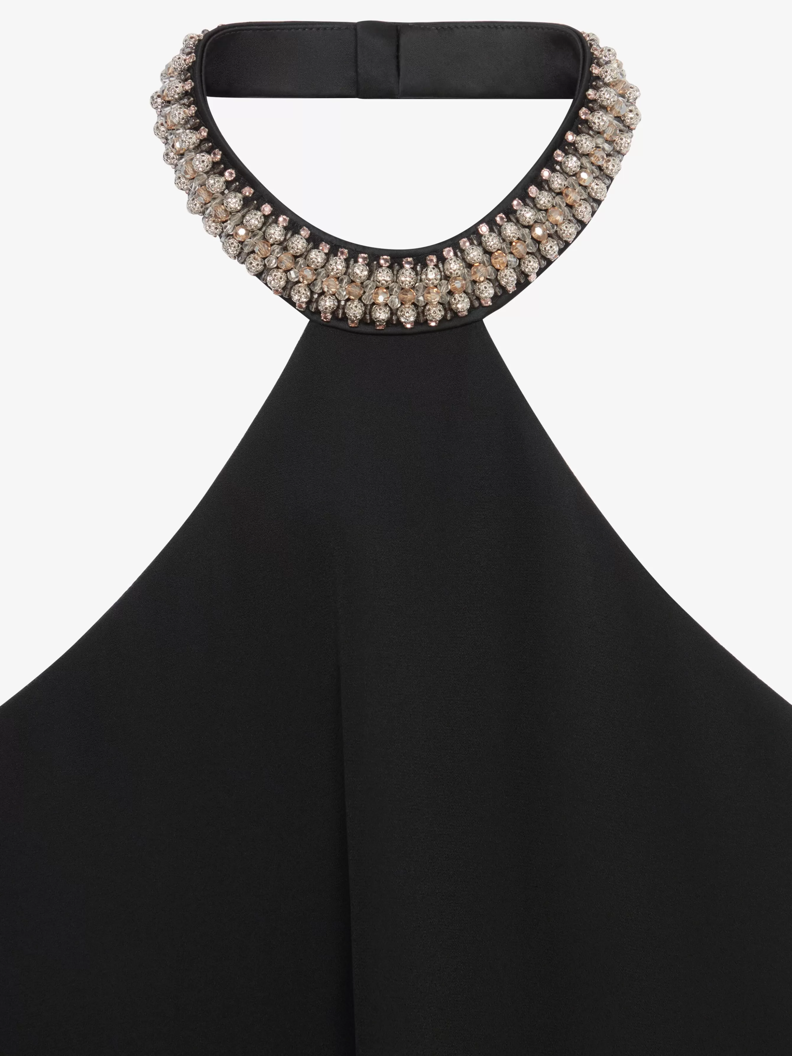 Sale GIVENCHY Dresses-Evening dress in crepe and satin with pearls and crystals