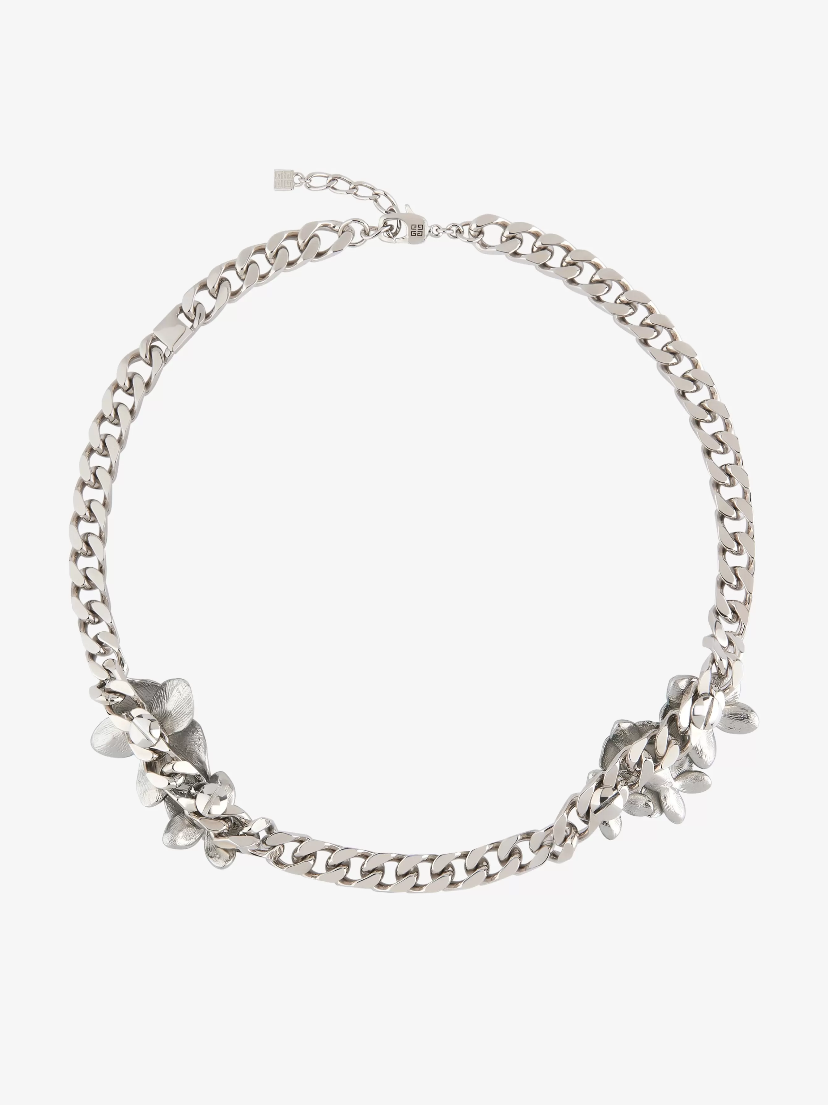 GIVENCHY Jewelry-Flower necklace in metal and enamel