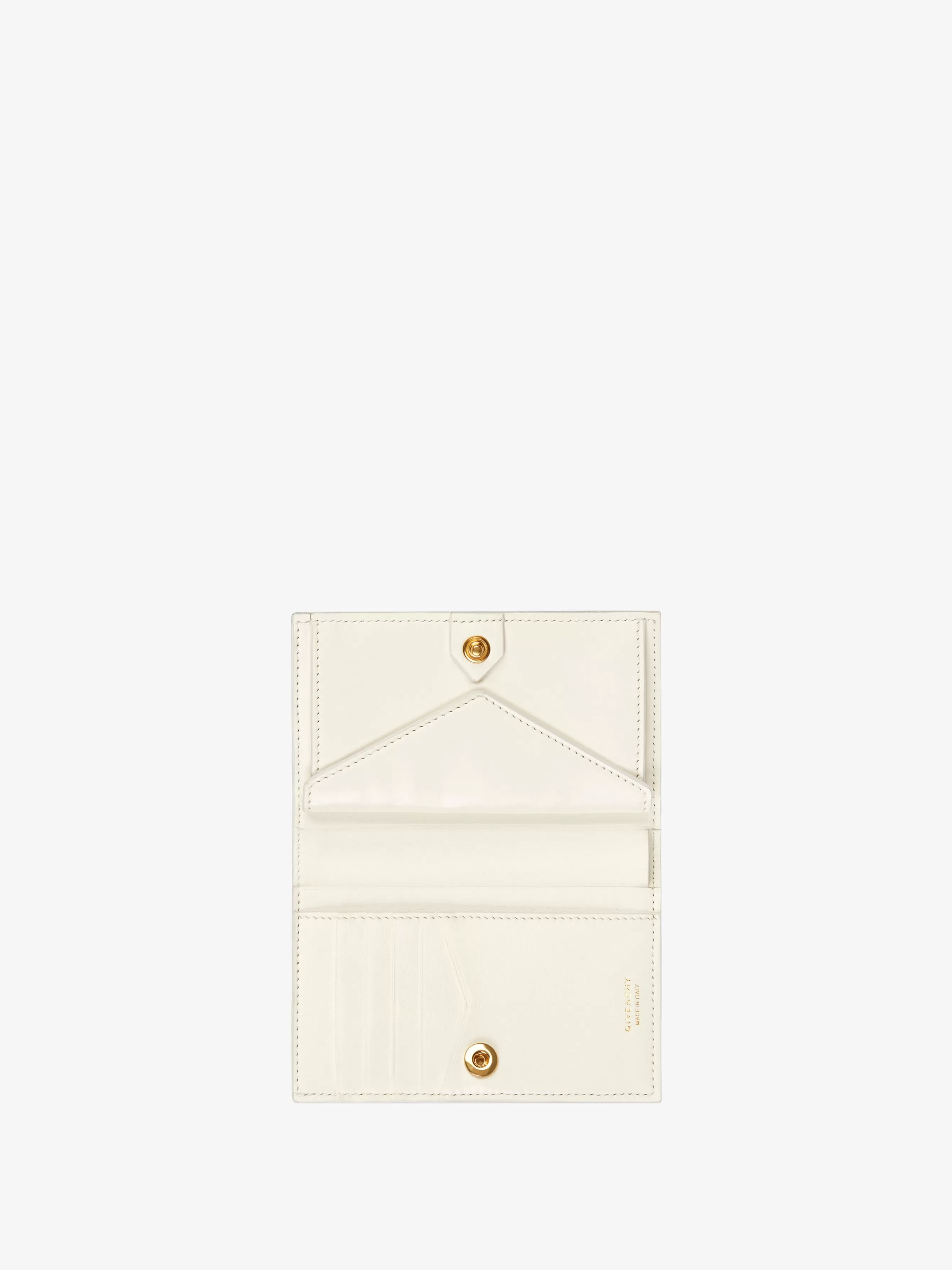 Sale/Women GIVENCHY Bags & Leather Goods | Small Leather Goods-Giv Cut bifold wallet in 4G coated canvas and leather