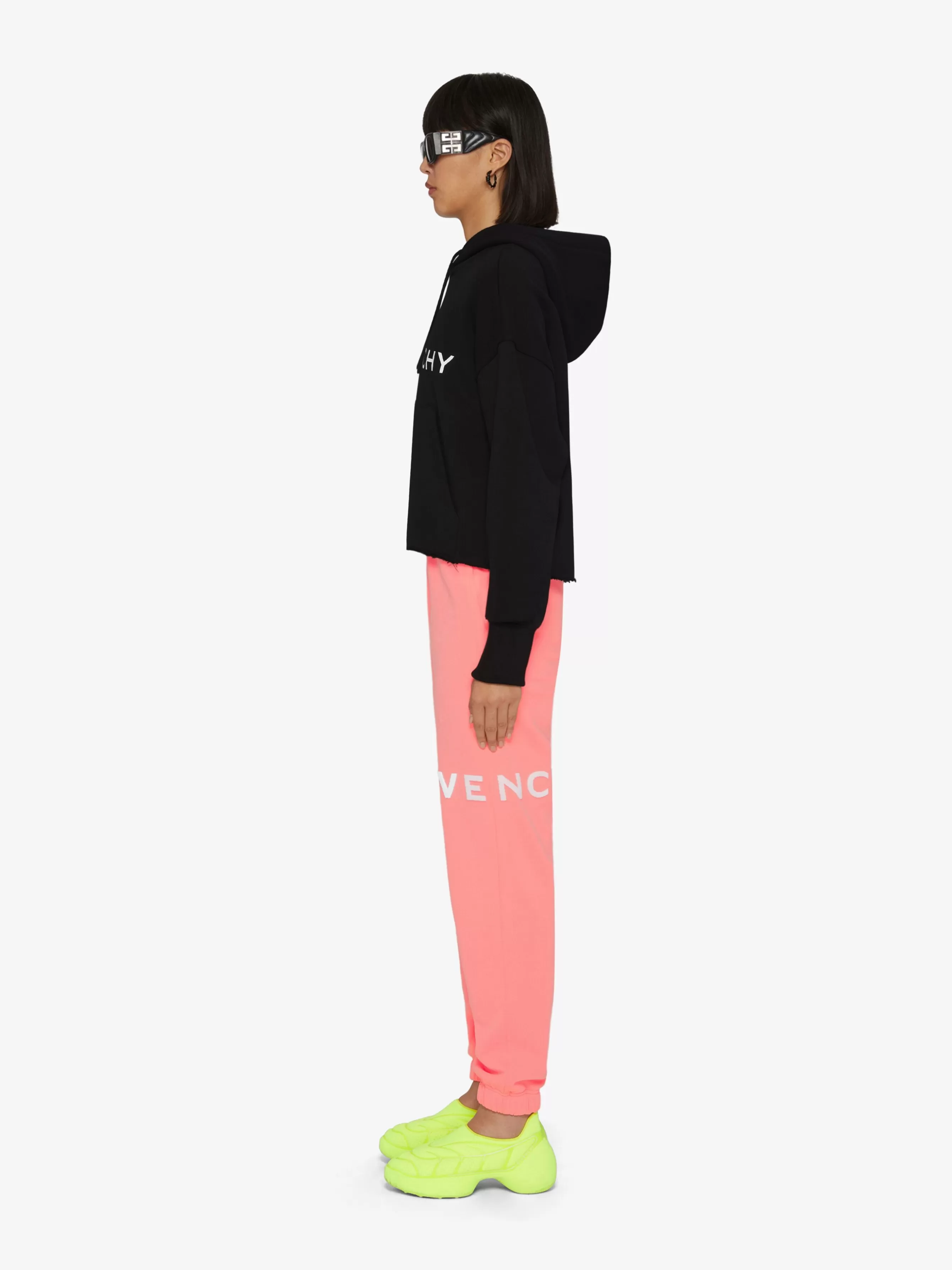 GIVENCHY Sweatshirts & Hoodies- Archetype cropped hoodie in fleece