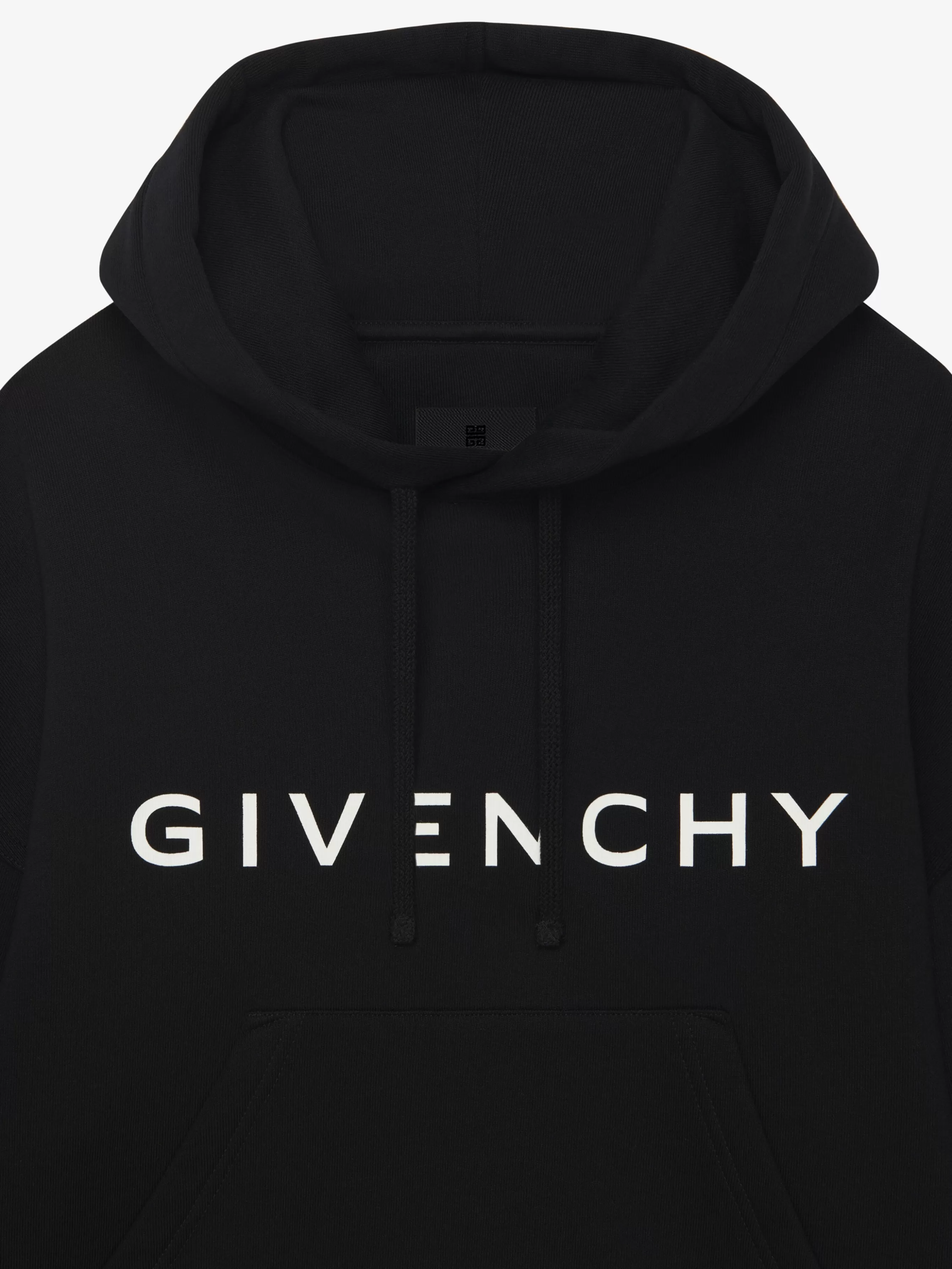 GIVENCHY Sweatshirts & Hoodies- Archetype cropped hoodie in fleece