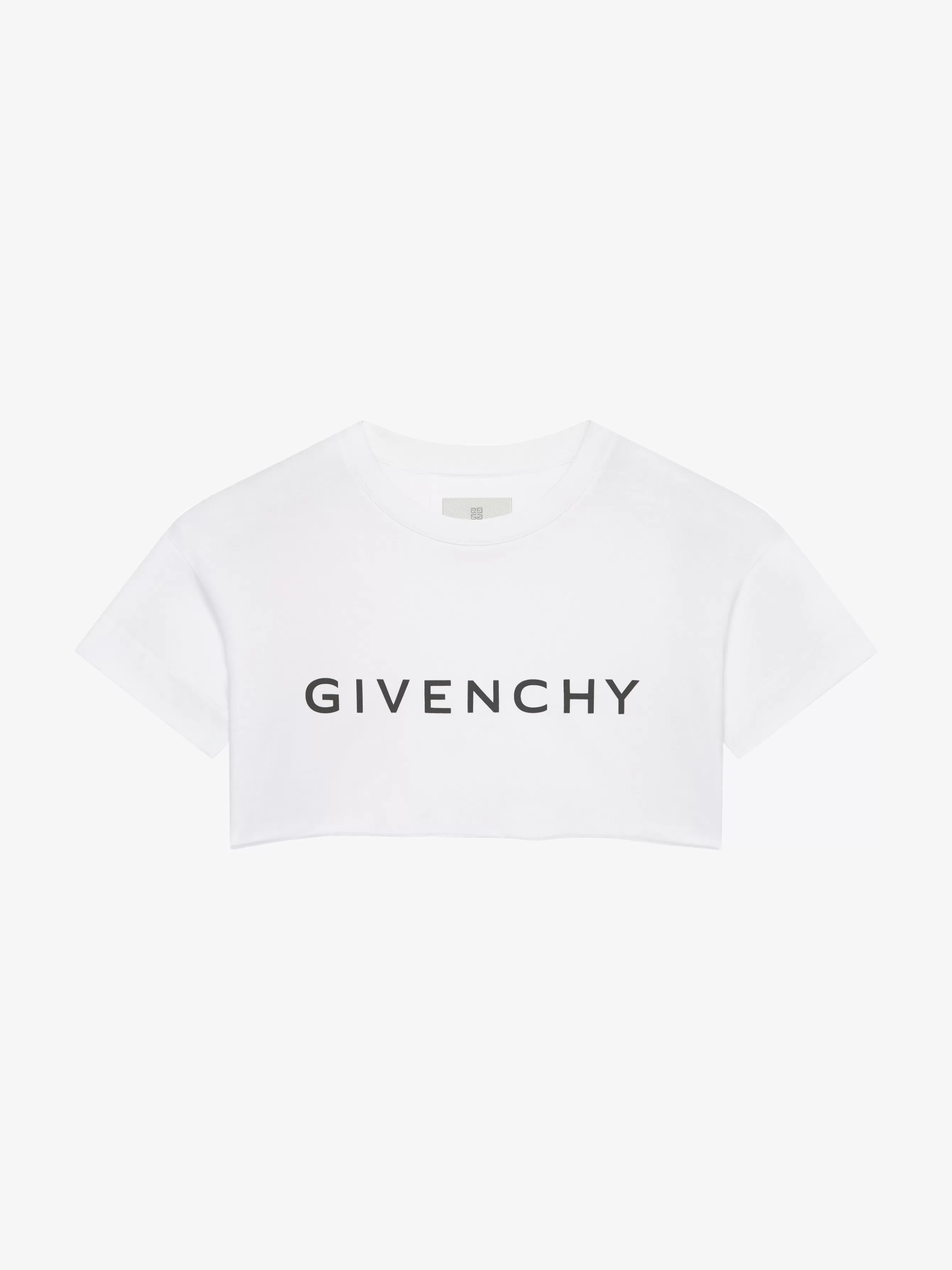 GIVENCHY T-Shirts- Archetype cropped t-shirt in cotton