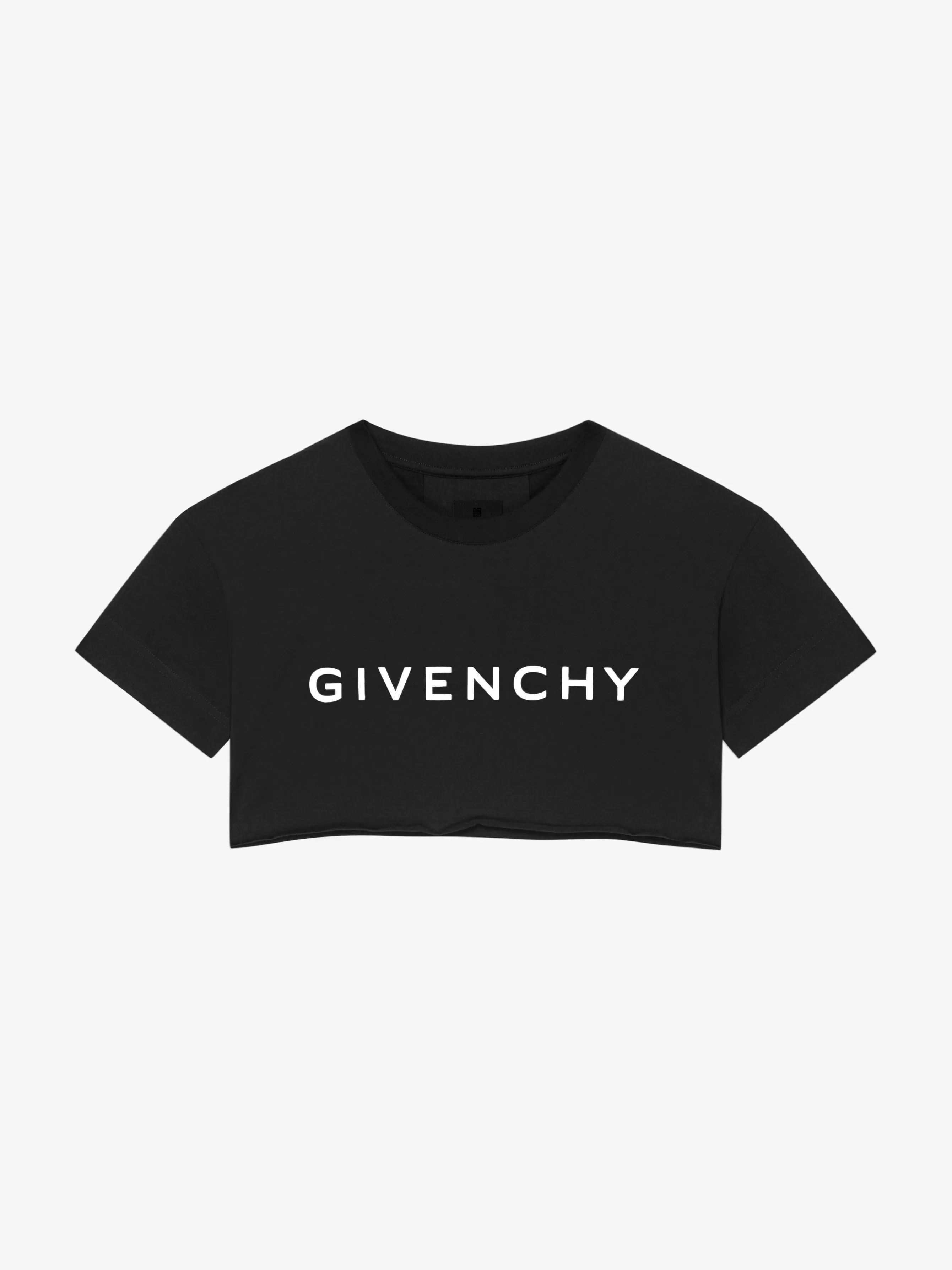 GIVENCHY T-Shirts- Archetype cropped t-shirt in cotton