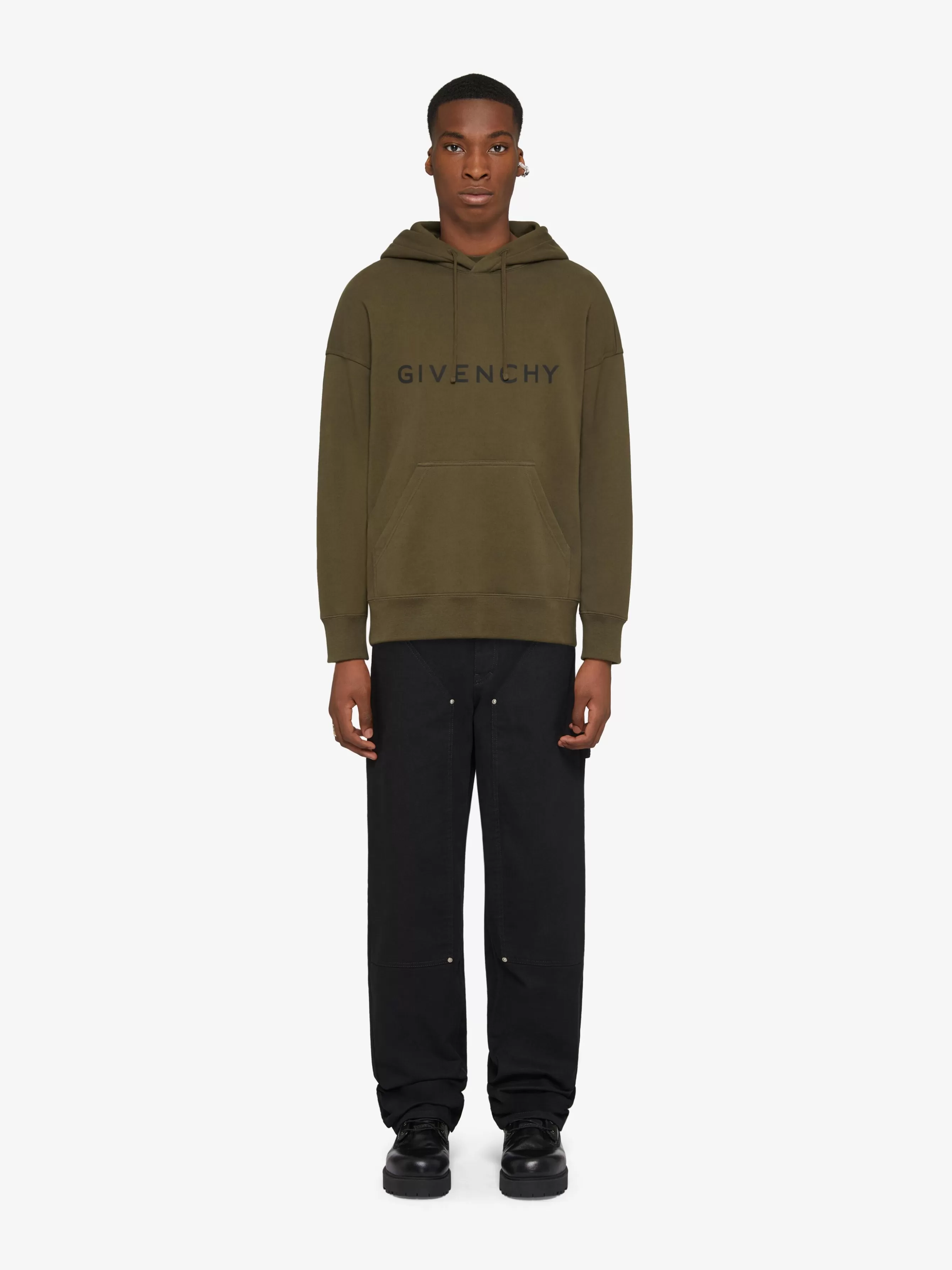 GIVENCHY Sweatshirts & Hoodies- Archetype slim fit hoodie in fleece