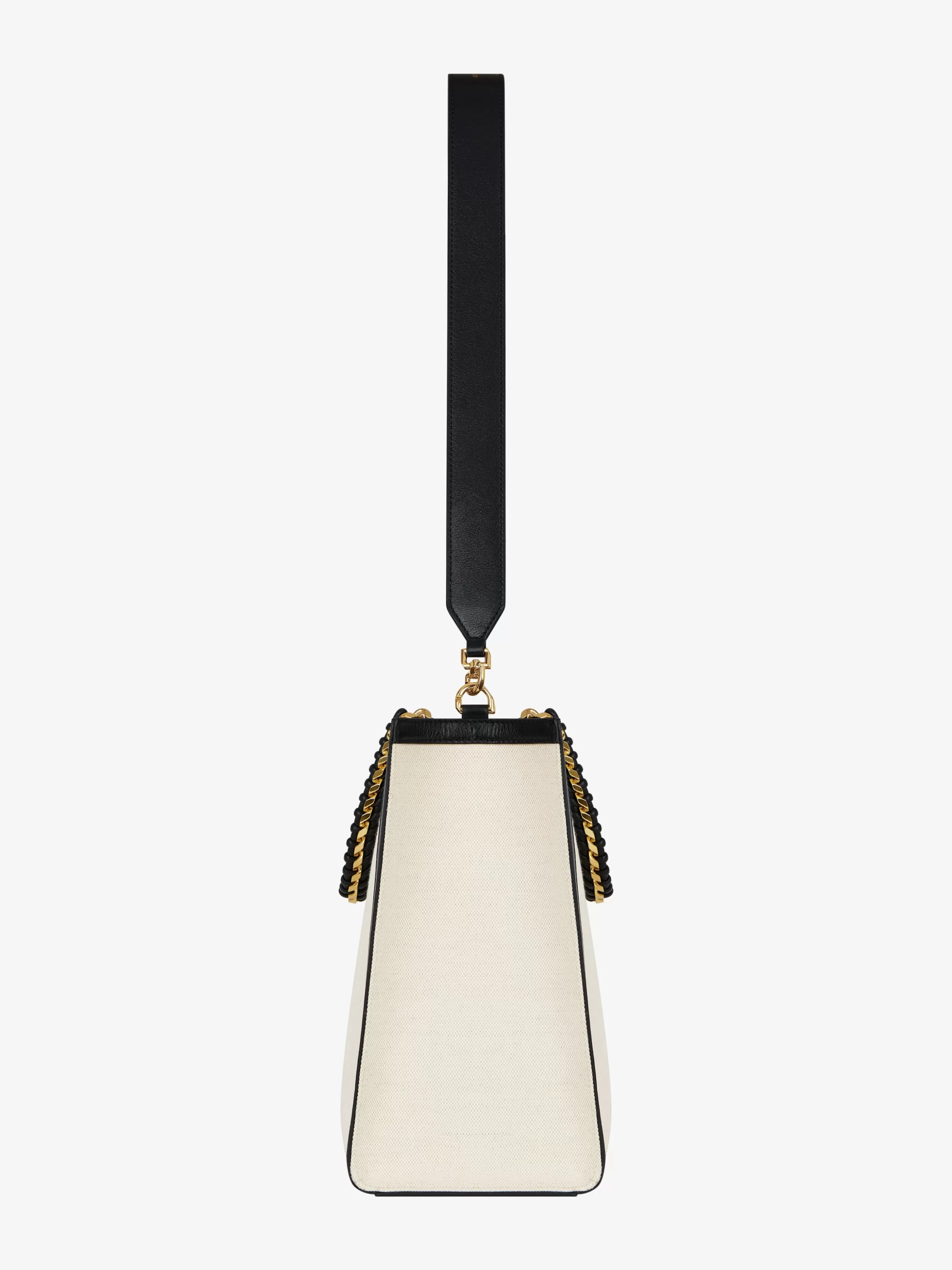 GIVENCHY Cross-body Bags-Medium G Tote shopping bag in canvas and leather
