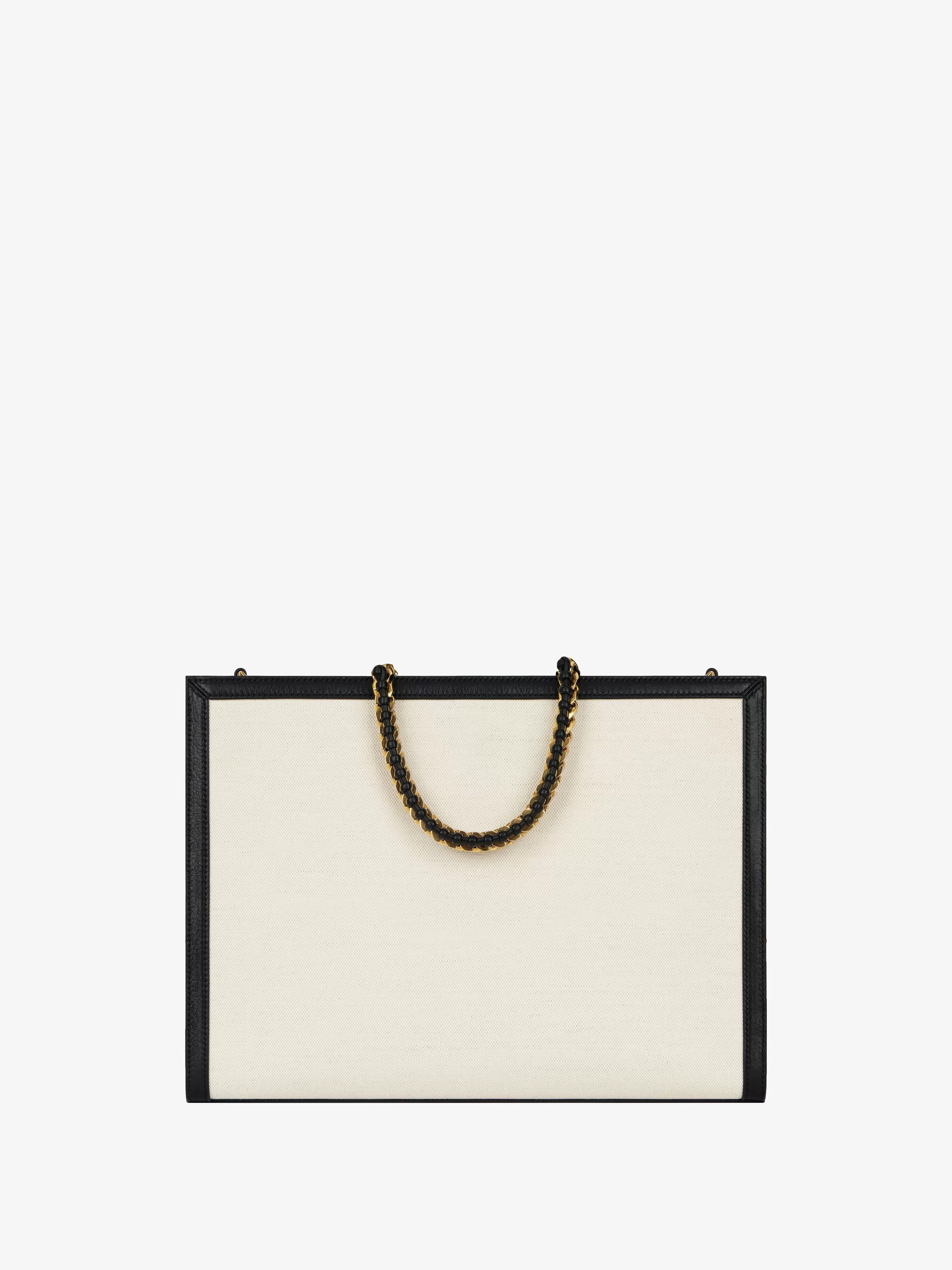 GIVENCHY Cross-body Bags-Medium G Tote shopping bag in canvas and leather
