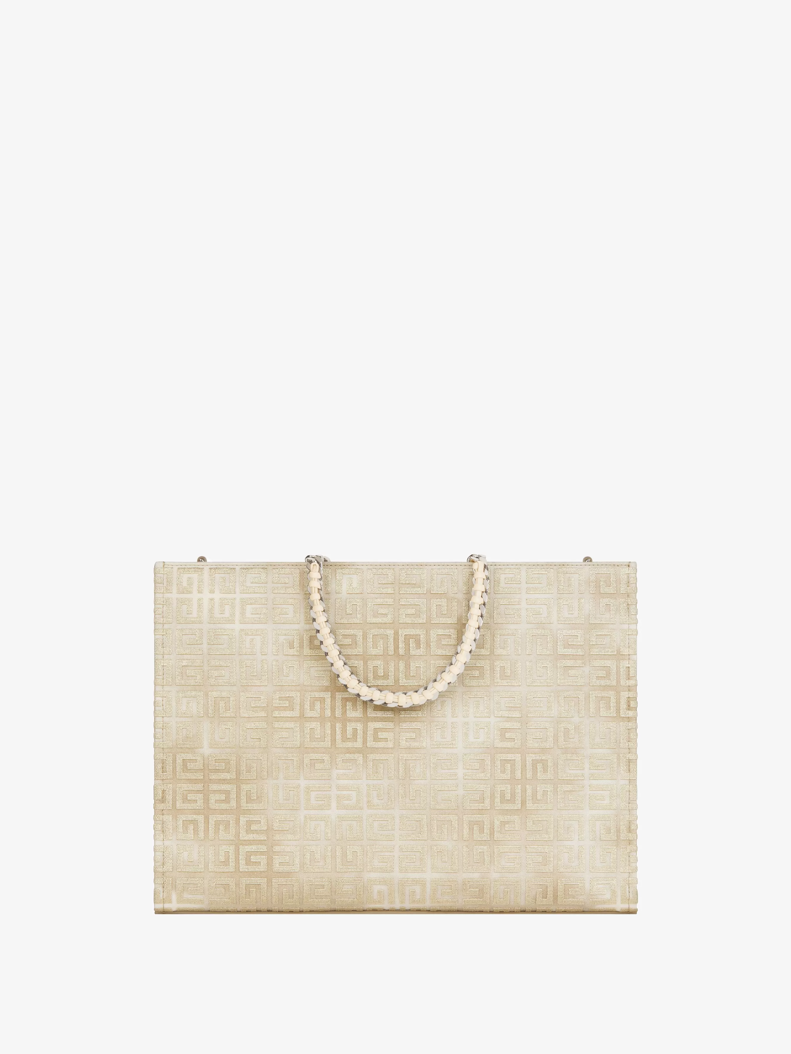 GIVENCHY Shoulder Bags-Medium G-Tote shopping bag in 4G canvas with chain