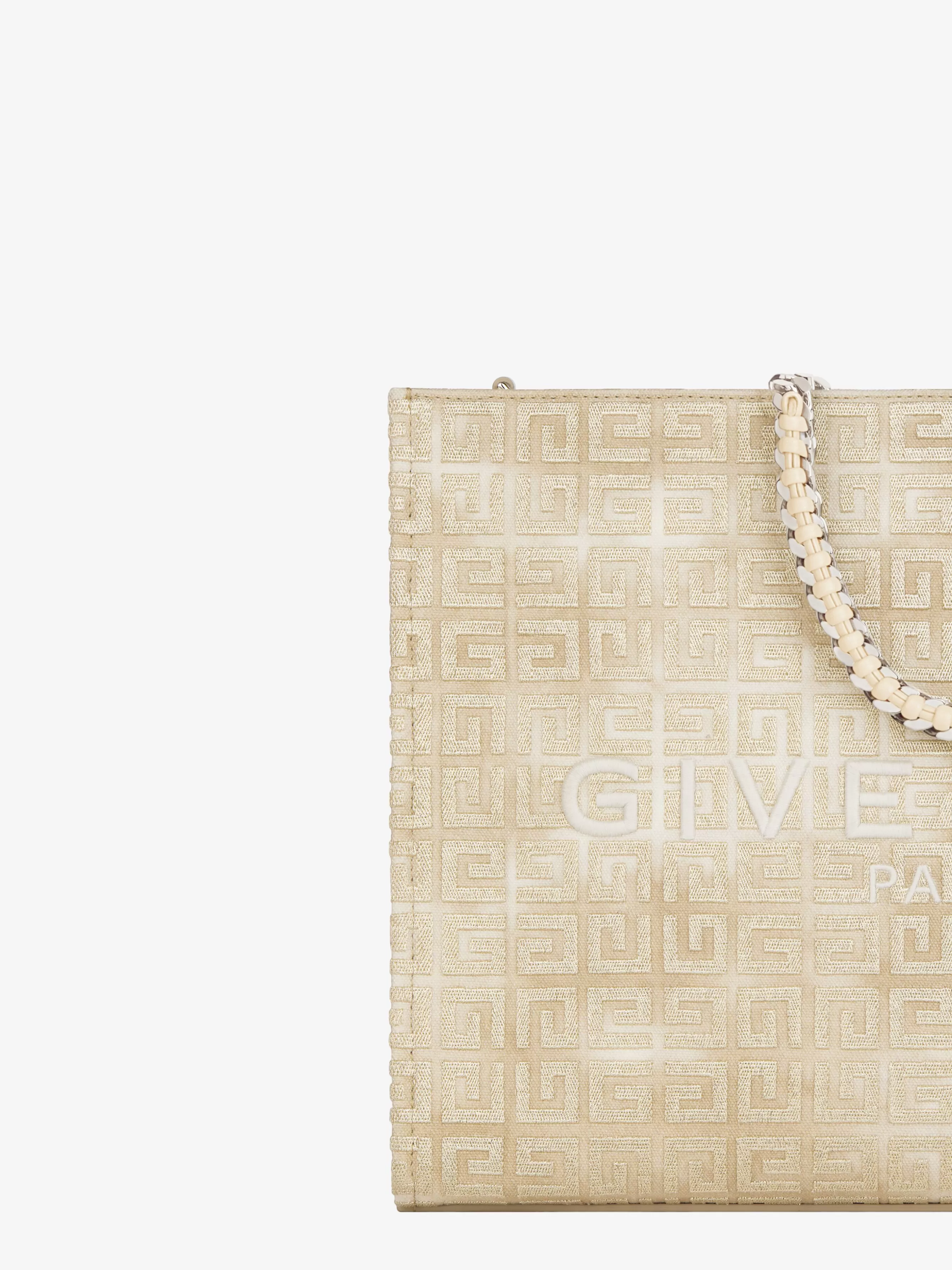 GIVENCHY Shoulder Bags-Medium G-Tote shopping bag in 4G canvas with chain