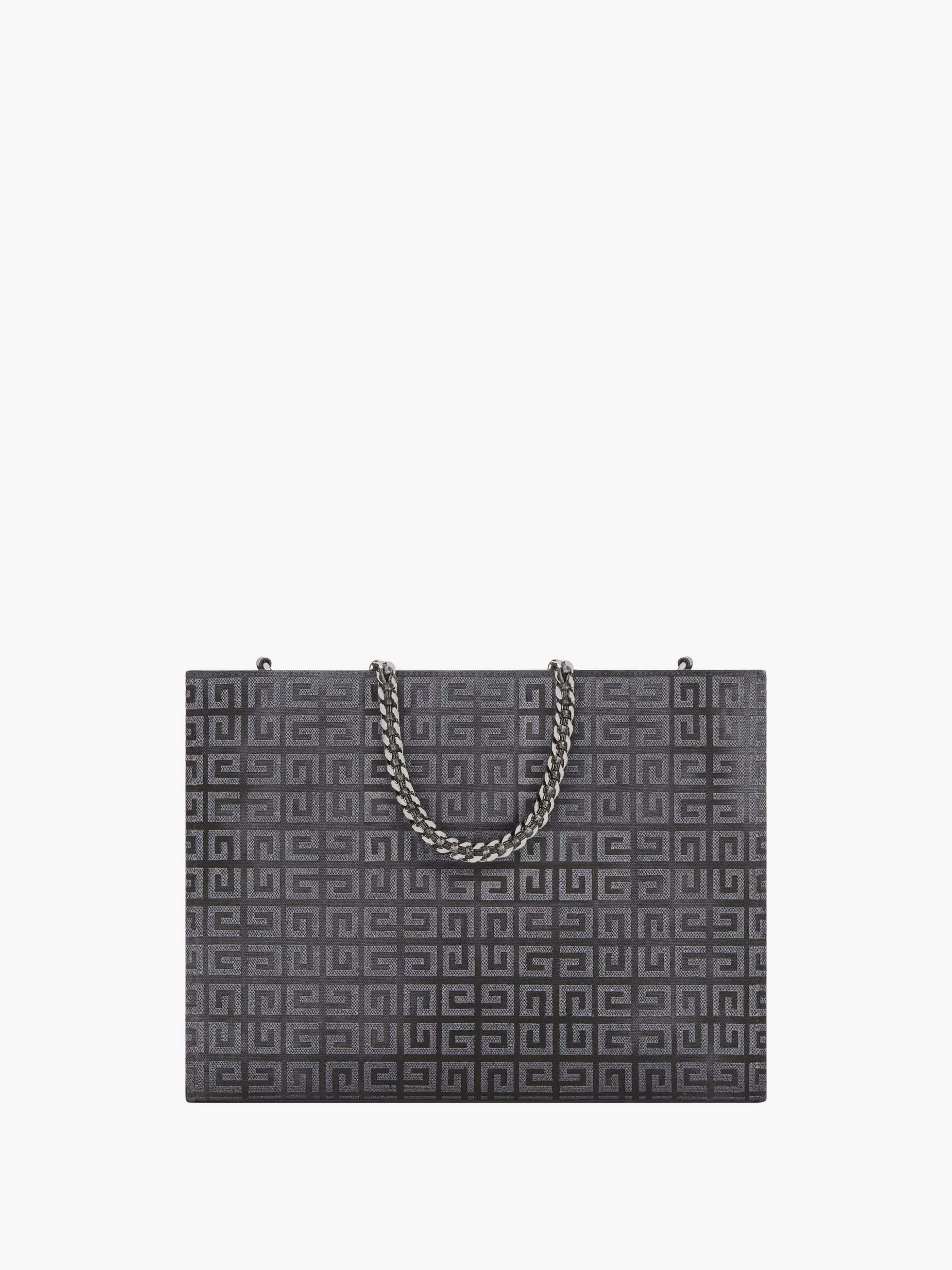 GIVENCHY G-Tote-Medium G-Tote shopping bag in 4G canvas with chain