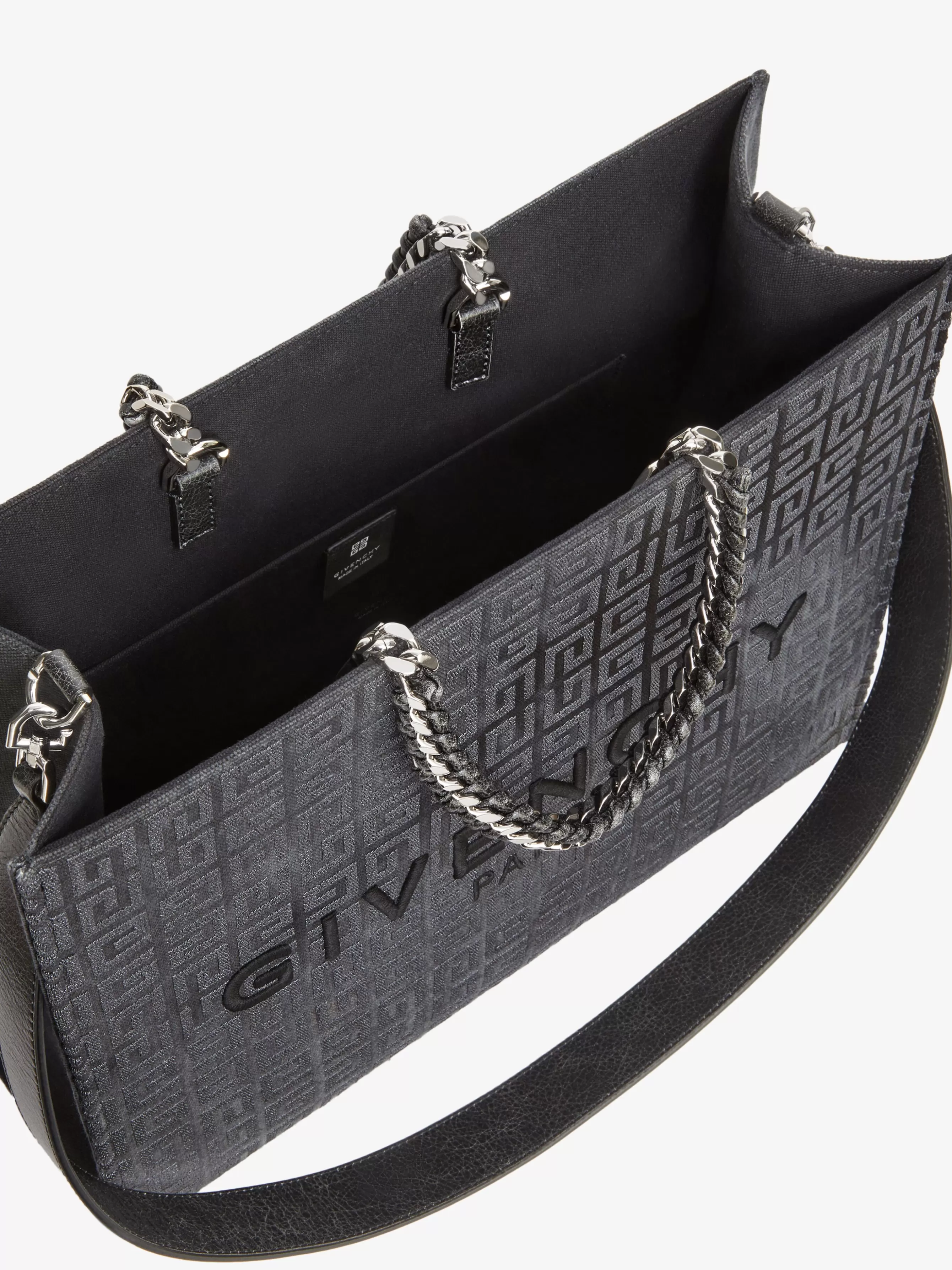 GIVENCHY G-Tote-Medium G-Tote shopping bag in 4G canvas with chain