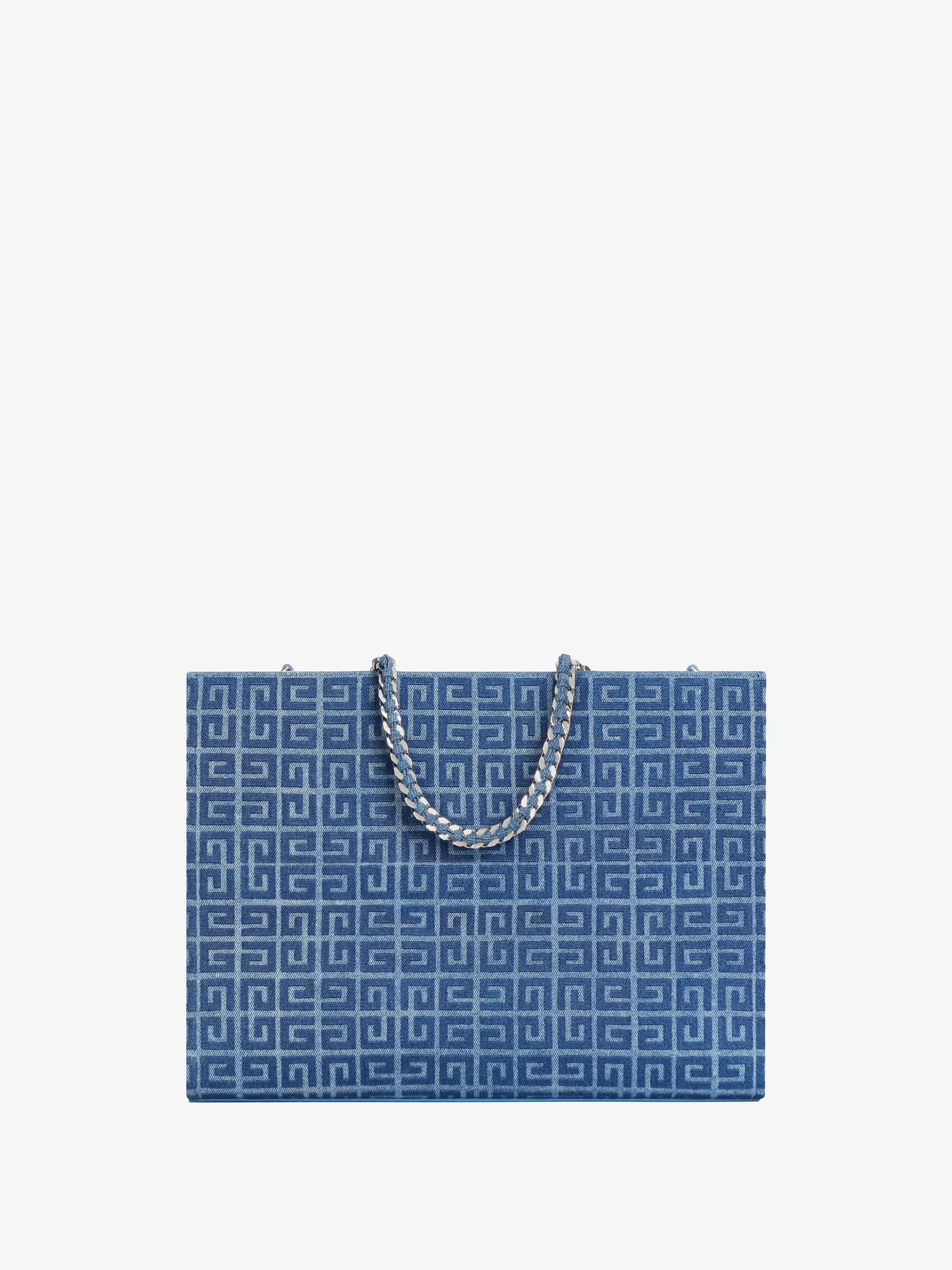 GIVENCHY G-Tote-Medium G-Tote shopping bag in 4G denim with chain