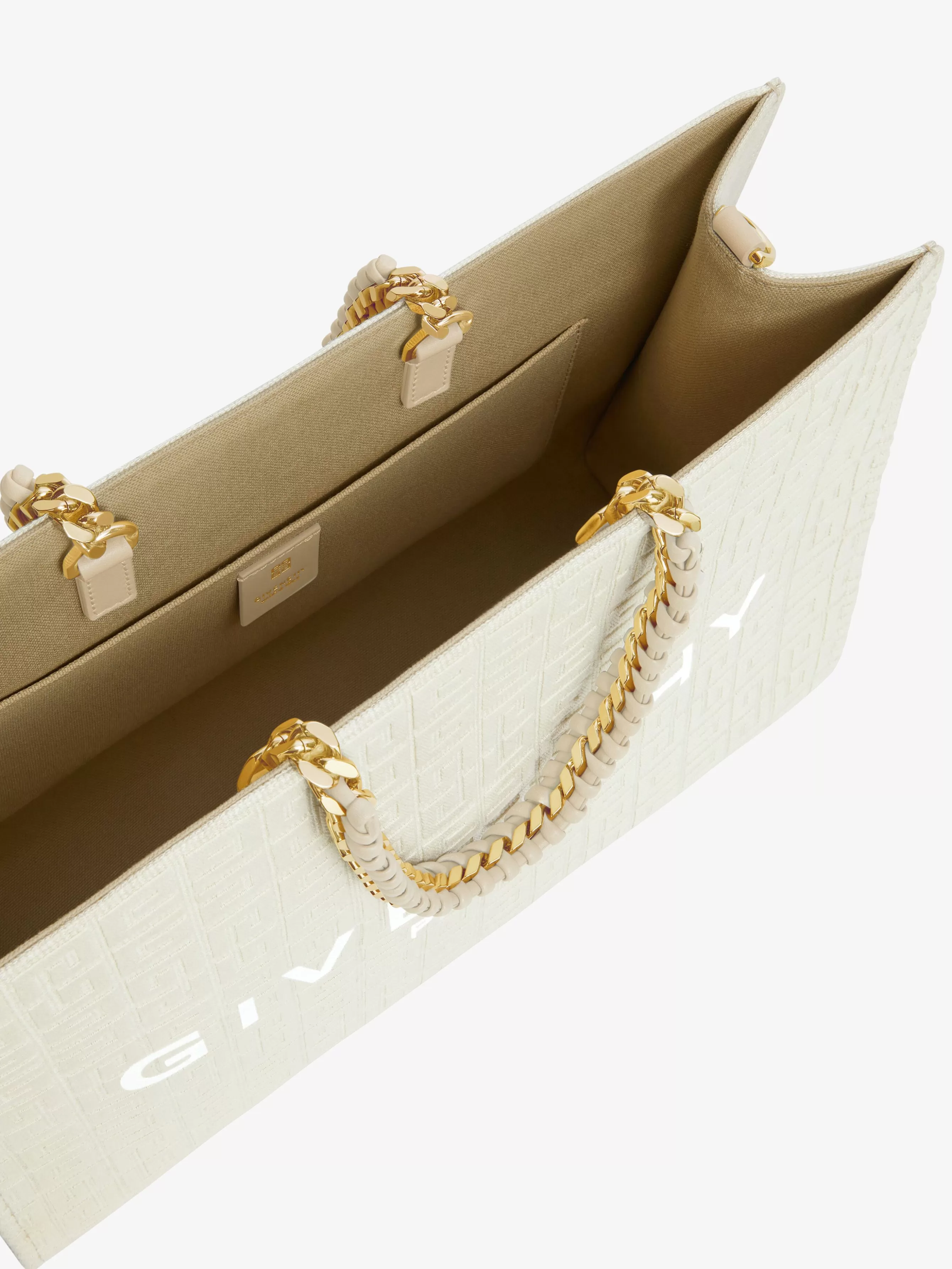 Sale/Women GIVENCHY Bags & Leather Goods | G-Tote-Medium G-Tote shopping bag in 4G embroidered canvas