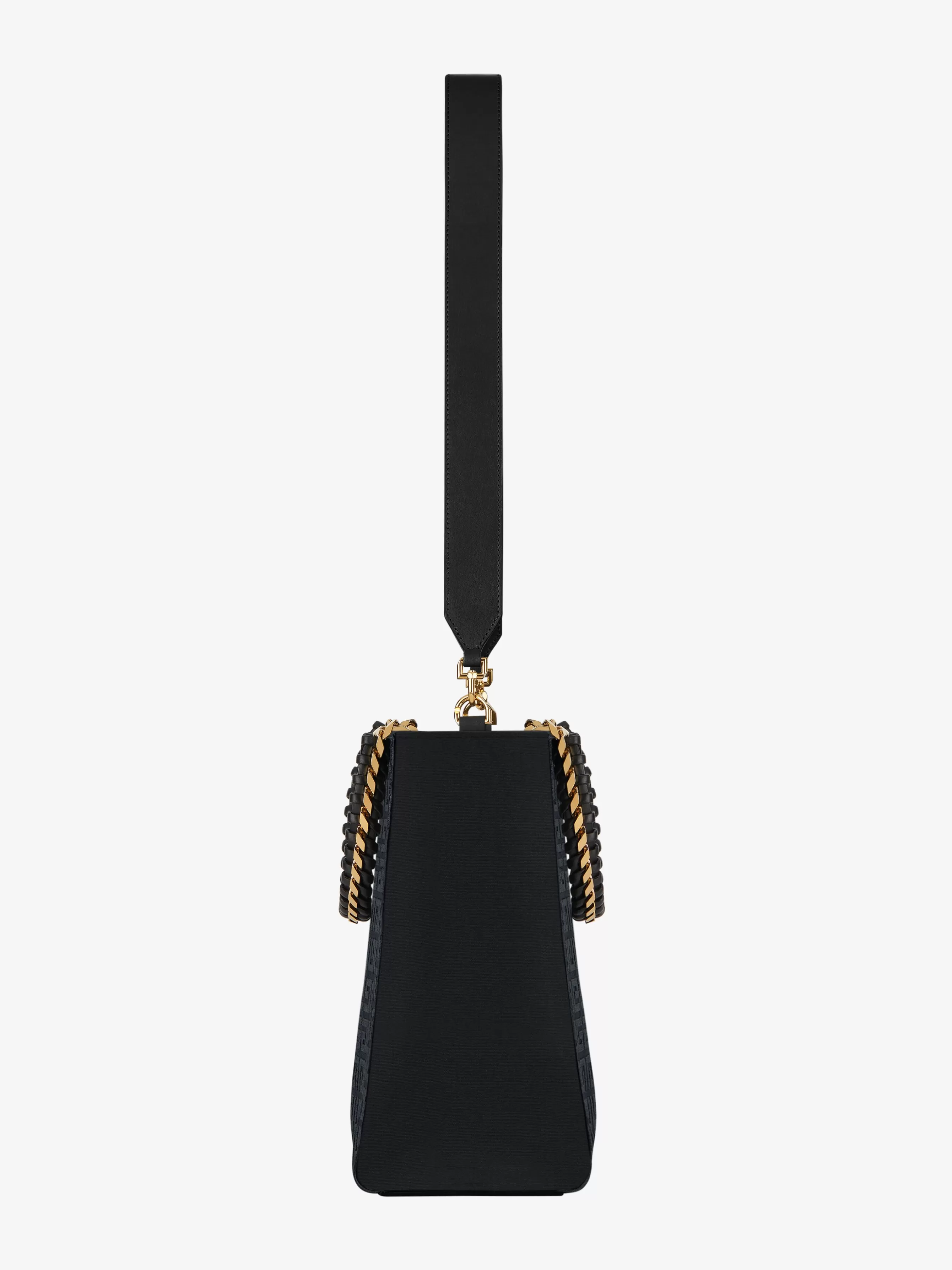 GIVENCHY G-Tote-Medium G-Tote shopping bag in 4G embroidery with chain