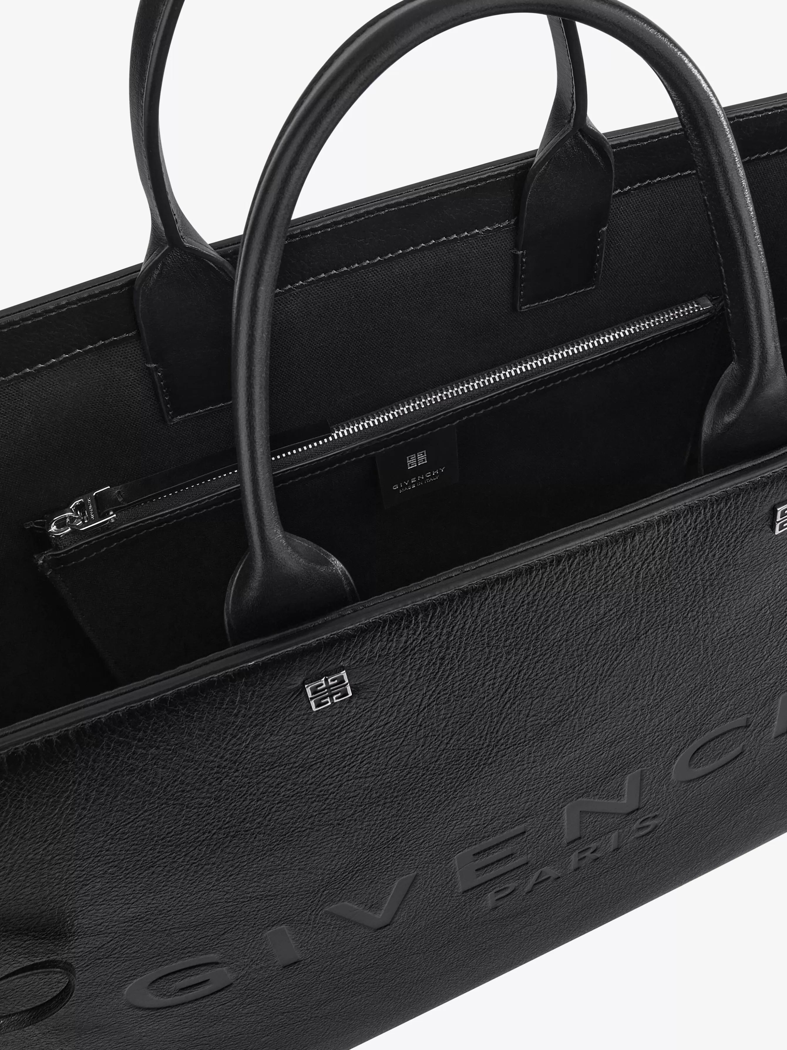 GIVENCHY G-Tote-Medium G-Tote shopping bag in corset style leather