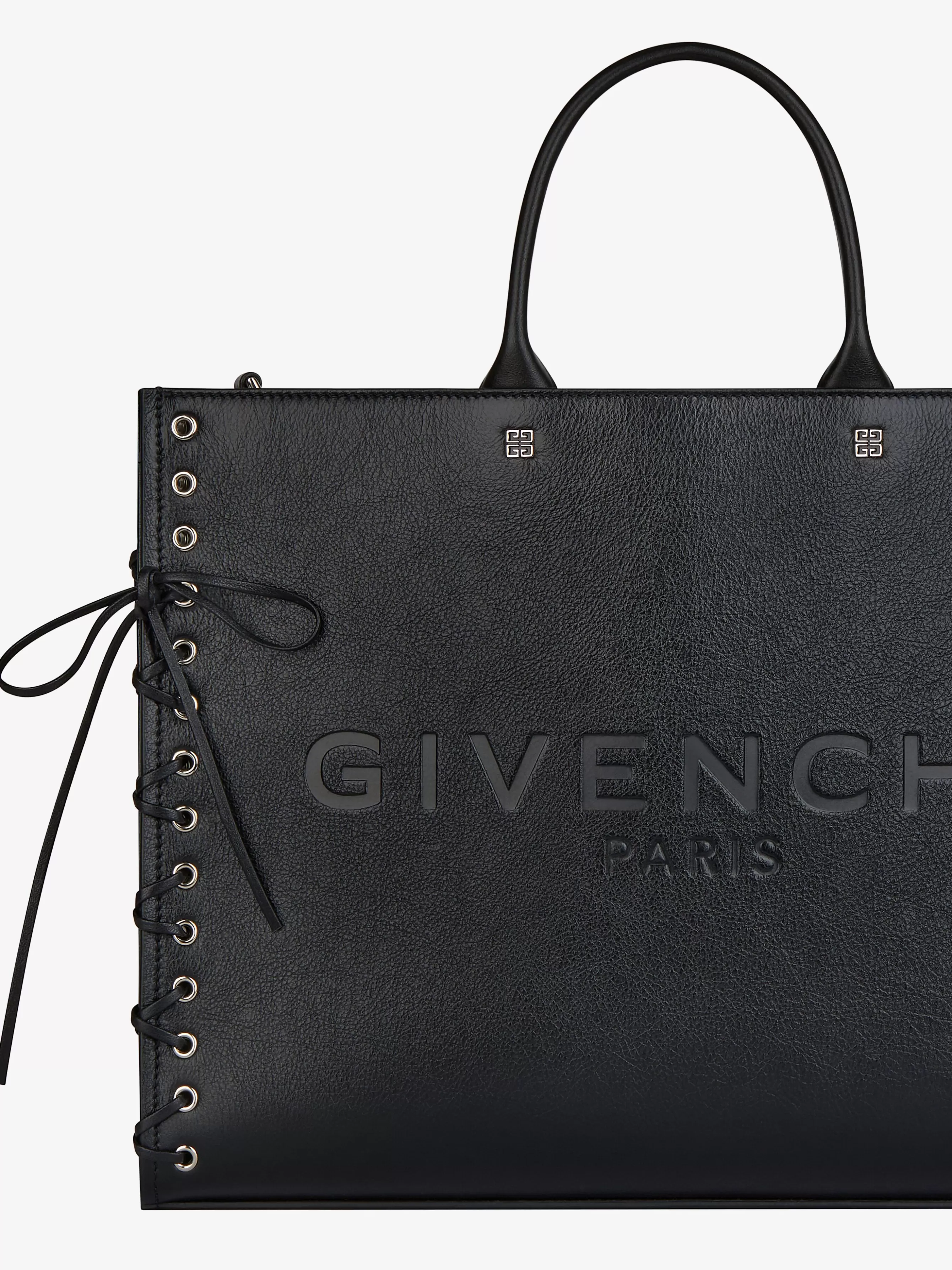 GIVENCHY G-Tote-Medium G-Tote shopping bag in corset style leather