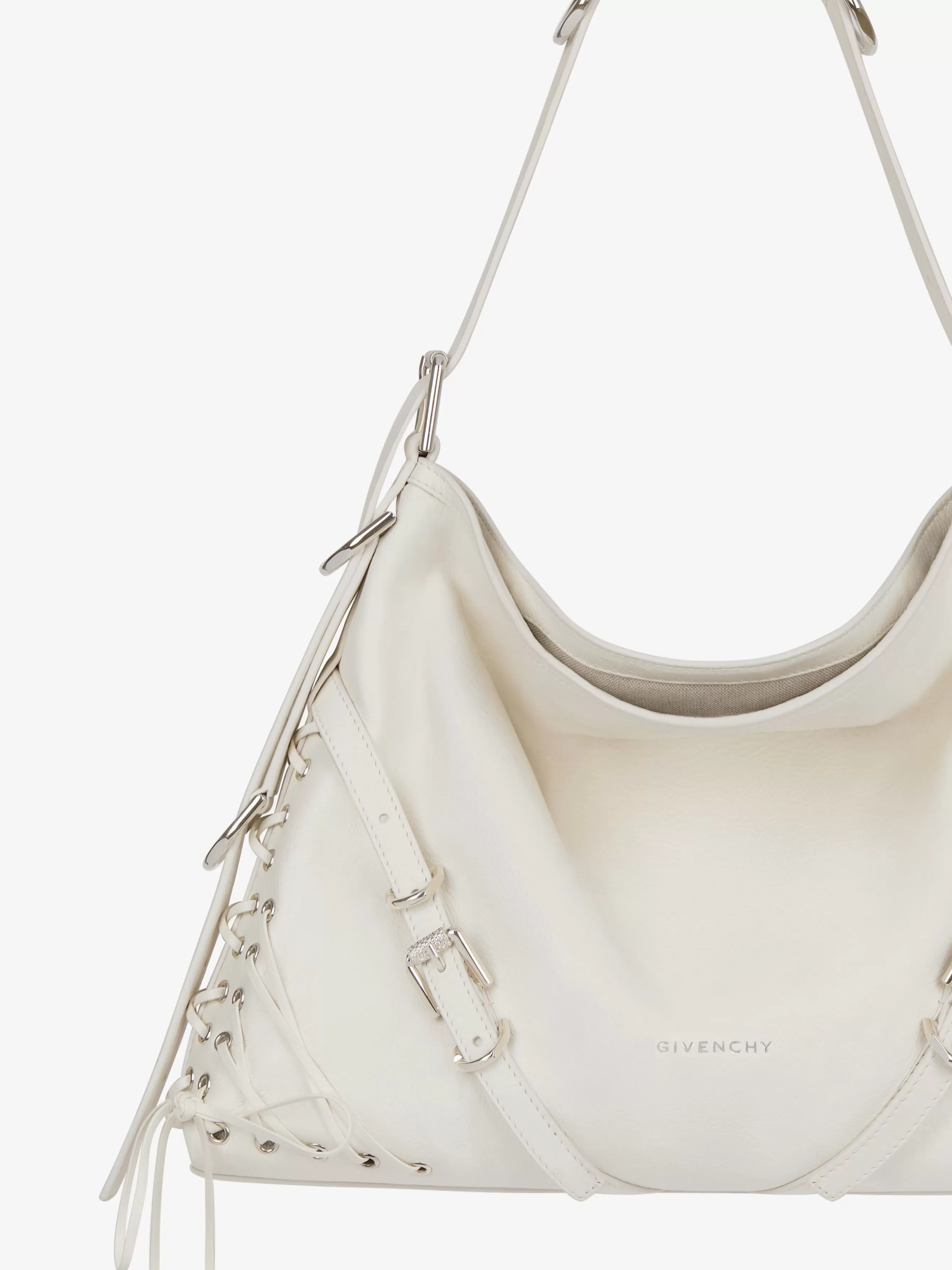 GIVENCHY Shoulder Bags-Medium Voyou bag in corset style leather