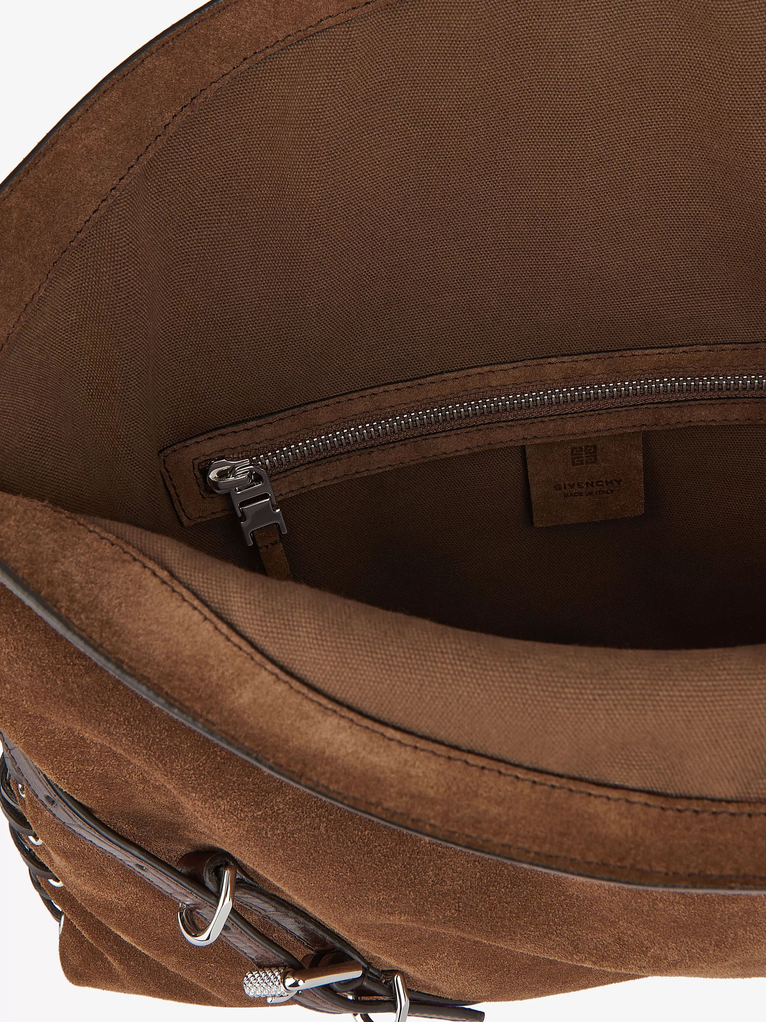 GIVENCHY Shoulder Bags-Medium Voyou Boyfriend bag in corset style suede