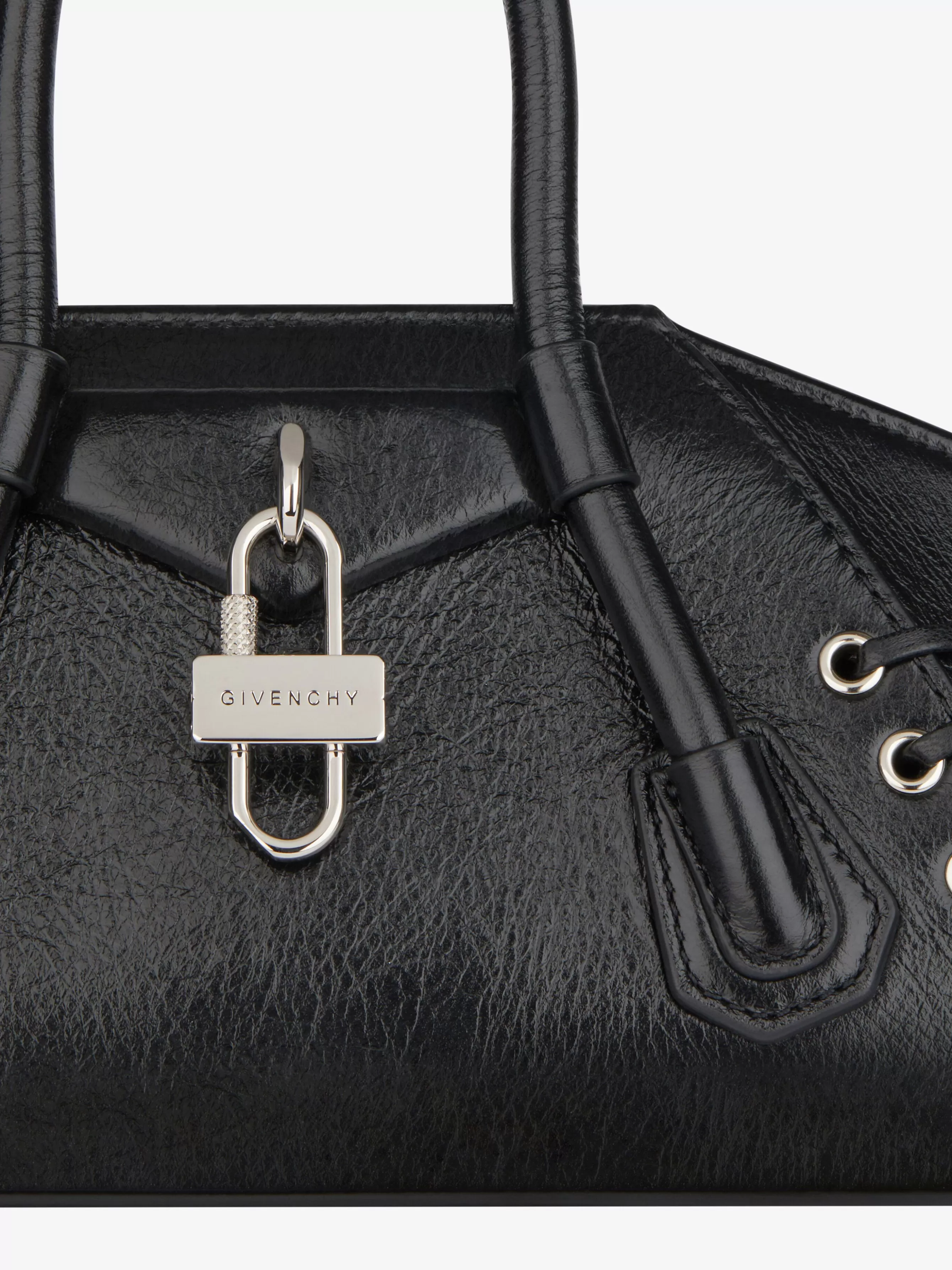Women GIVENCHY Antigona | Mini & Micro bags-Mini Antigona Stretch bag in corset style leather