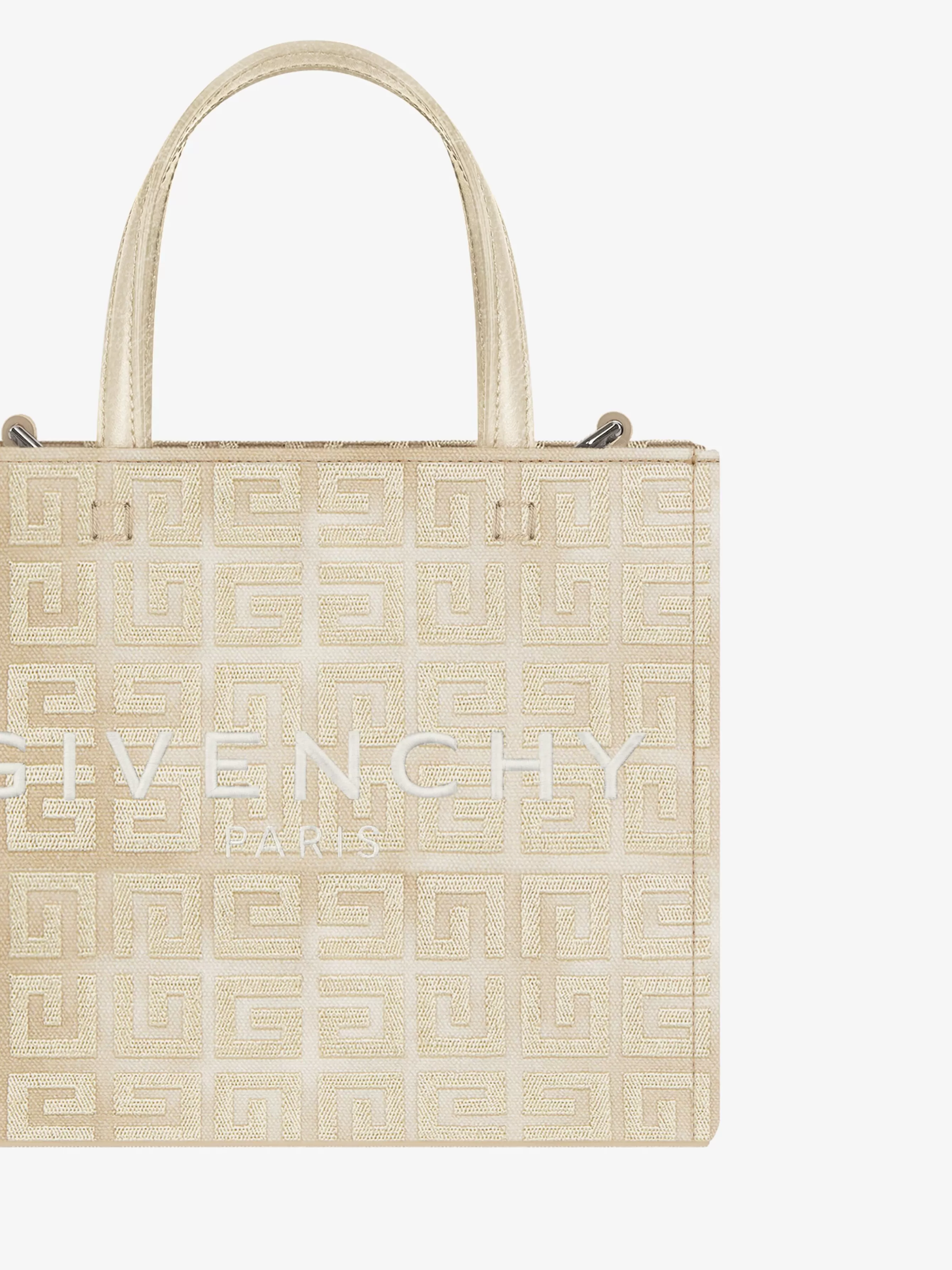 GIVENCHY Shoulder Bags-Mini G Tote shopping bag in 4G lurex embroidery