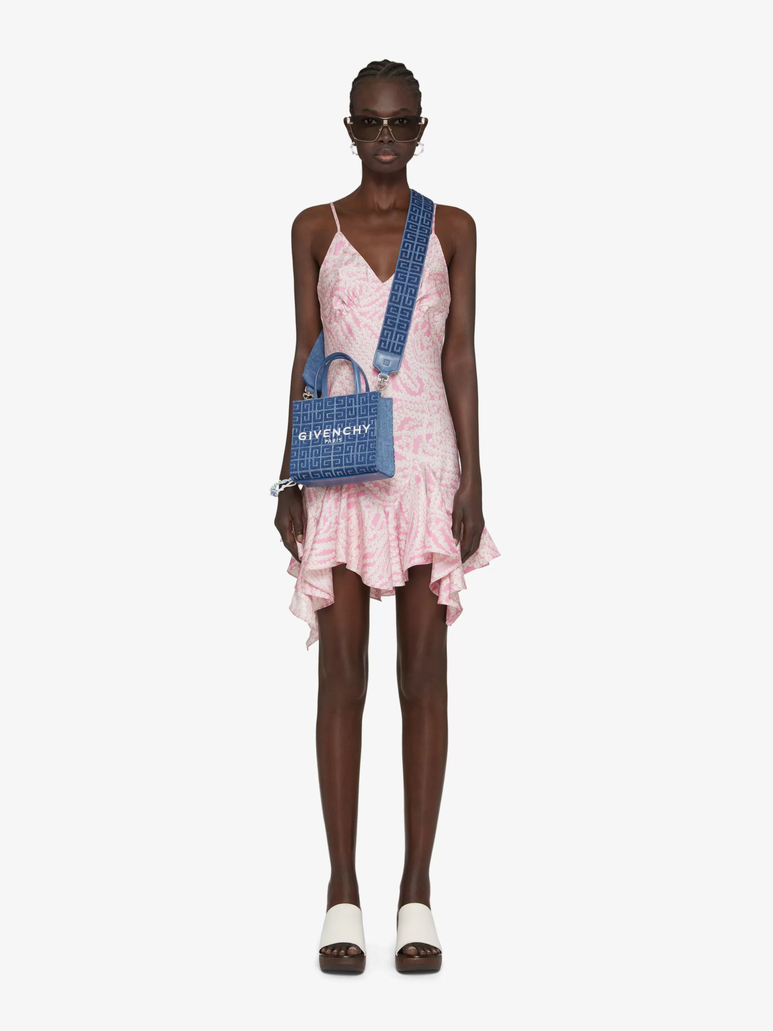 Women GIVENCHY G-Tote | Mini & Micro bags-Mini G-Tote shopping bag in 4G denim