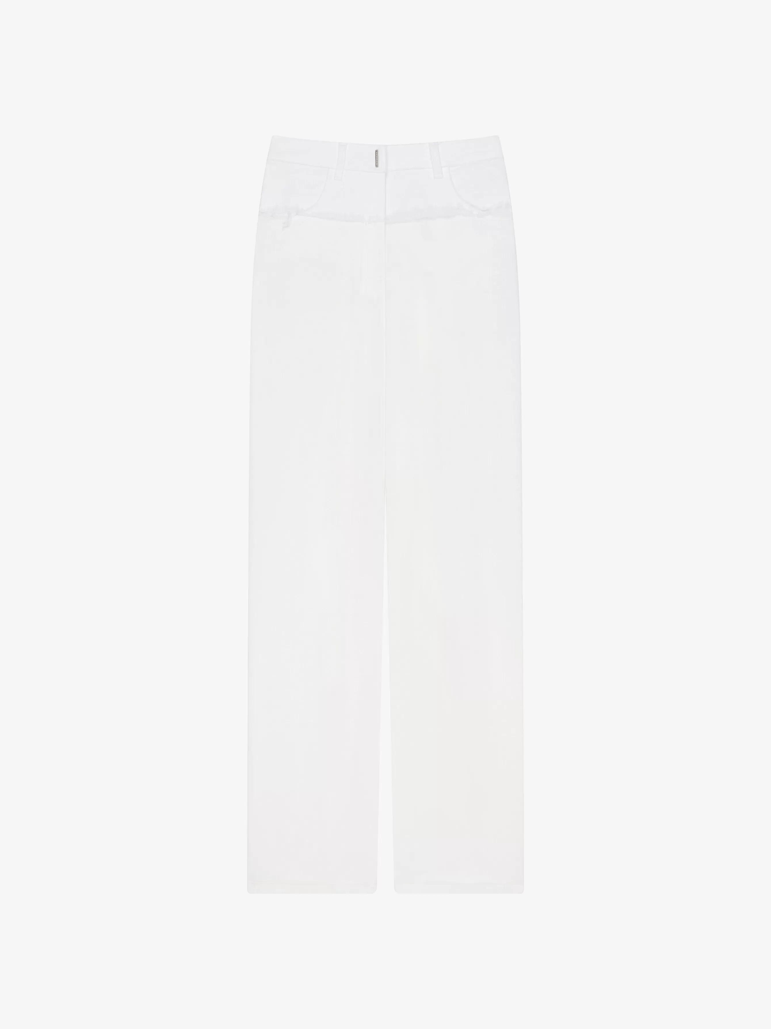 Sale GIVENCHY Tops & T-shirts-Oversized shirt with long back in destroyed denim