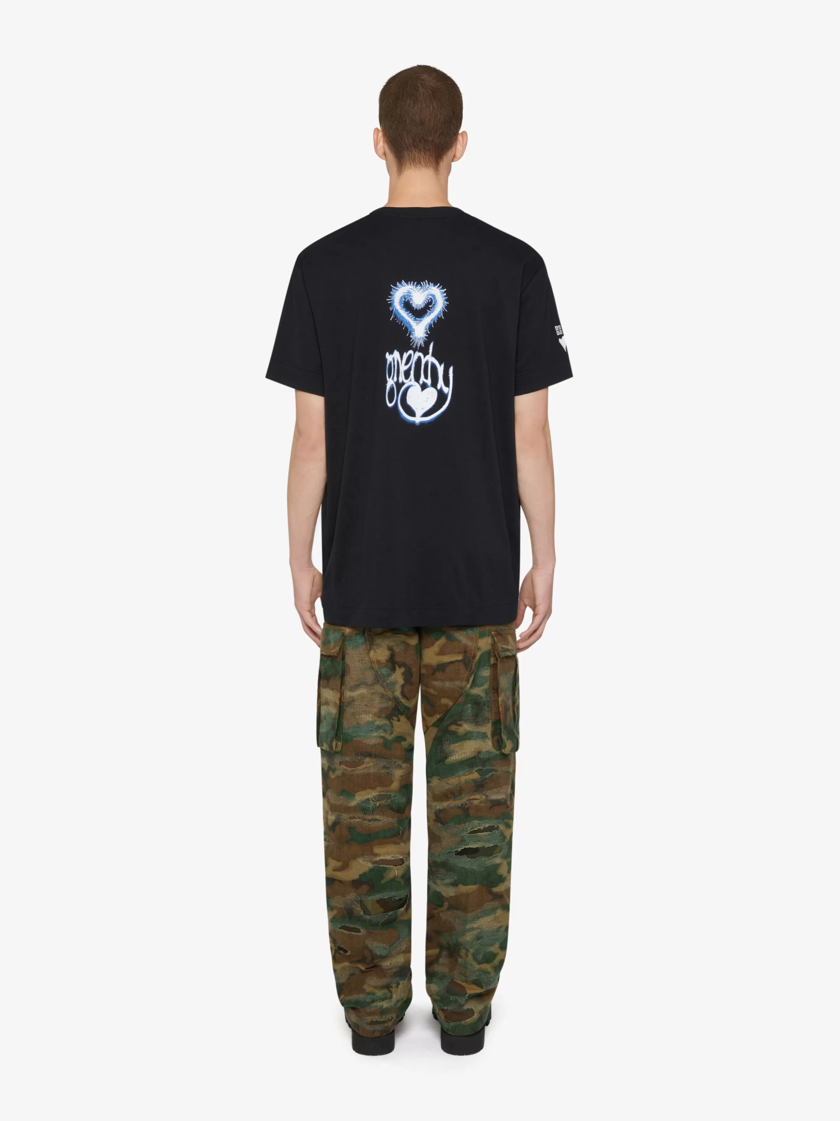 Sale GIVENCHY Jewels & Accessories | Shoes-Oversized t-shirt in cotton with Love print
