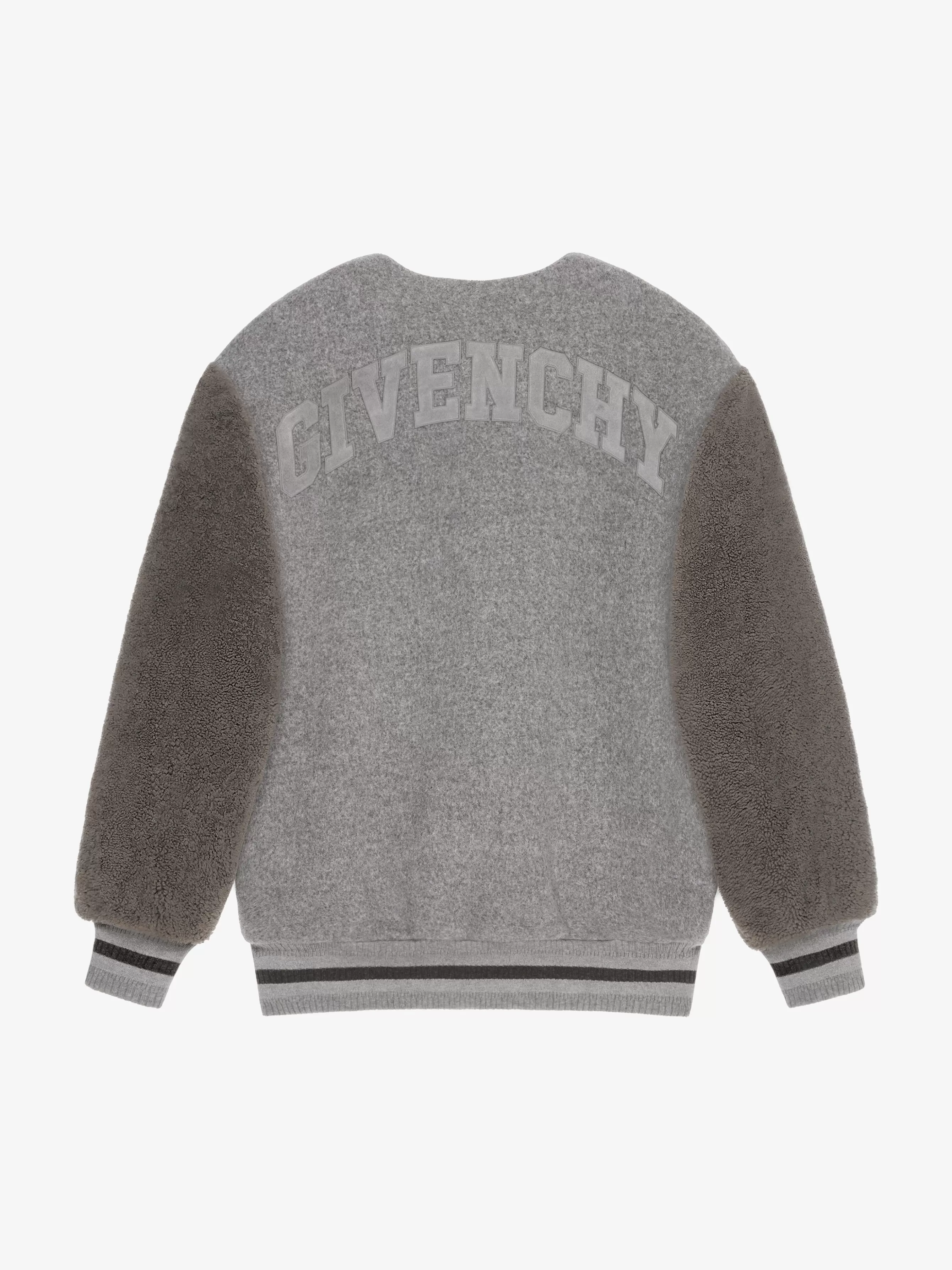 Women GIVENCHY Slides & Sandals | Boots & Booties-Oversized varsity jacket in double face wool and shearling