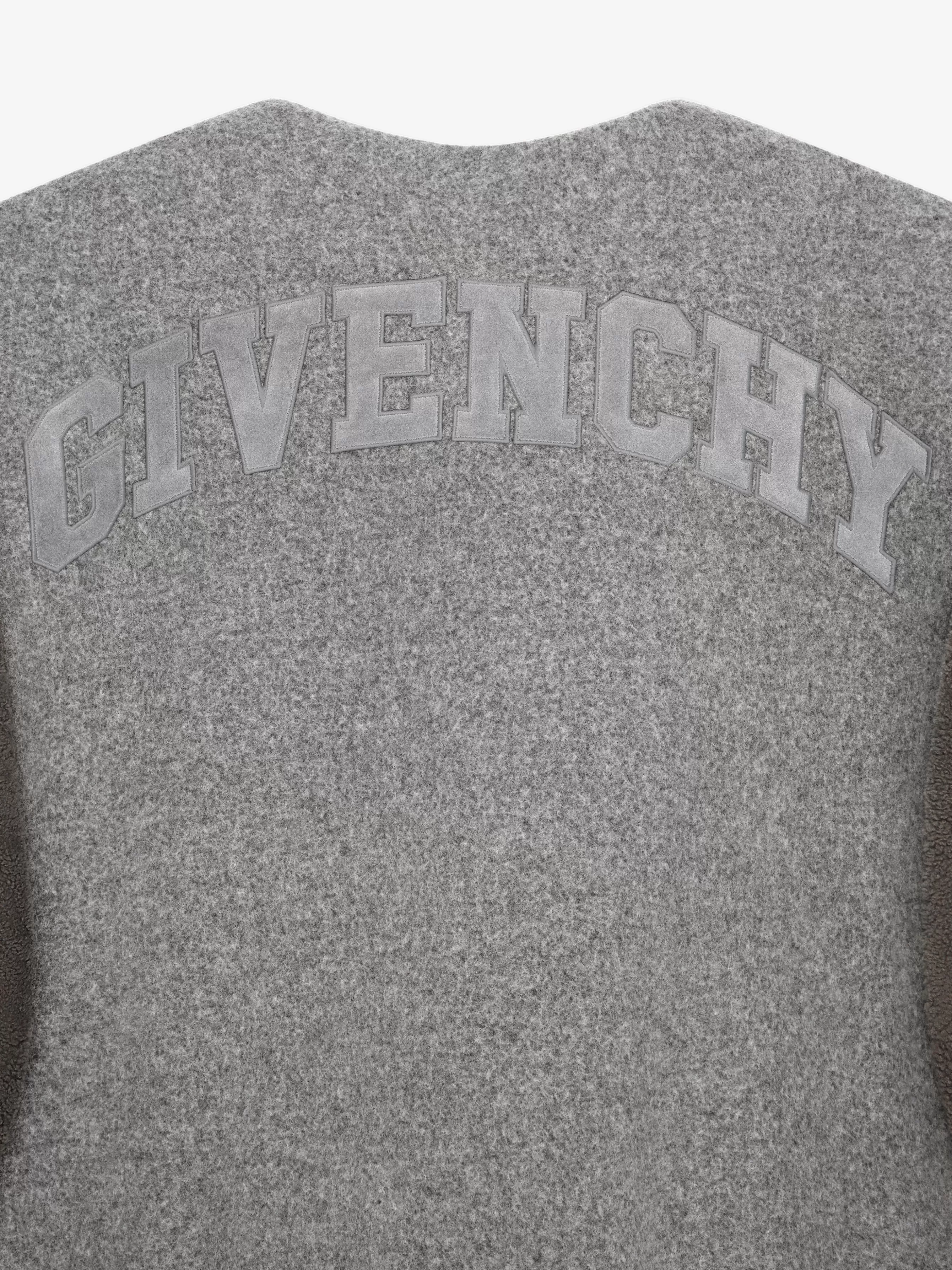 Women GIVENCHY Slides & Sandals | Boots & Booties-Oversized varsity jacket in double face wool and shearling
