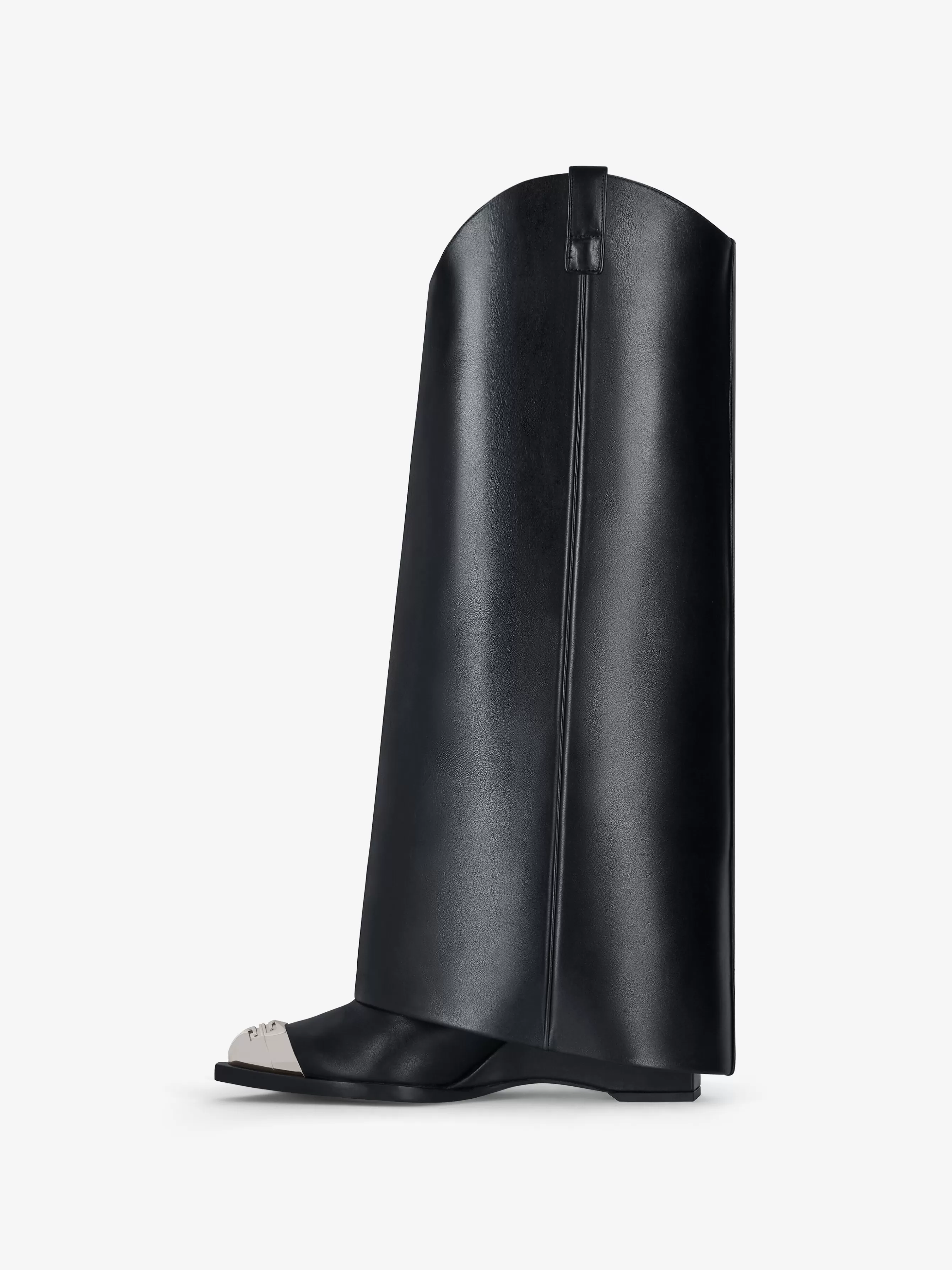Women GIVENCHY City | Marshmallow-Shark Lock Cowboy boots in corset style leather