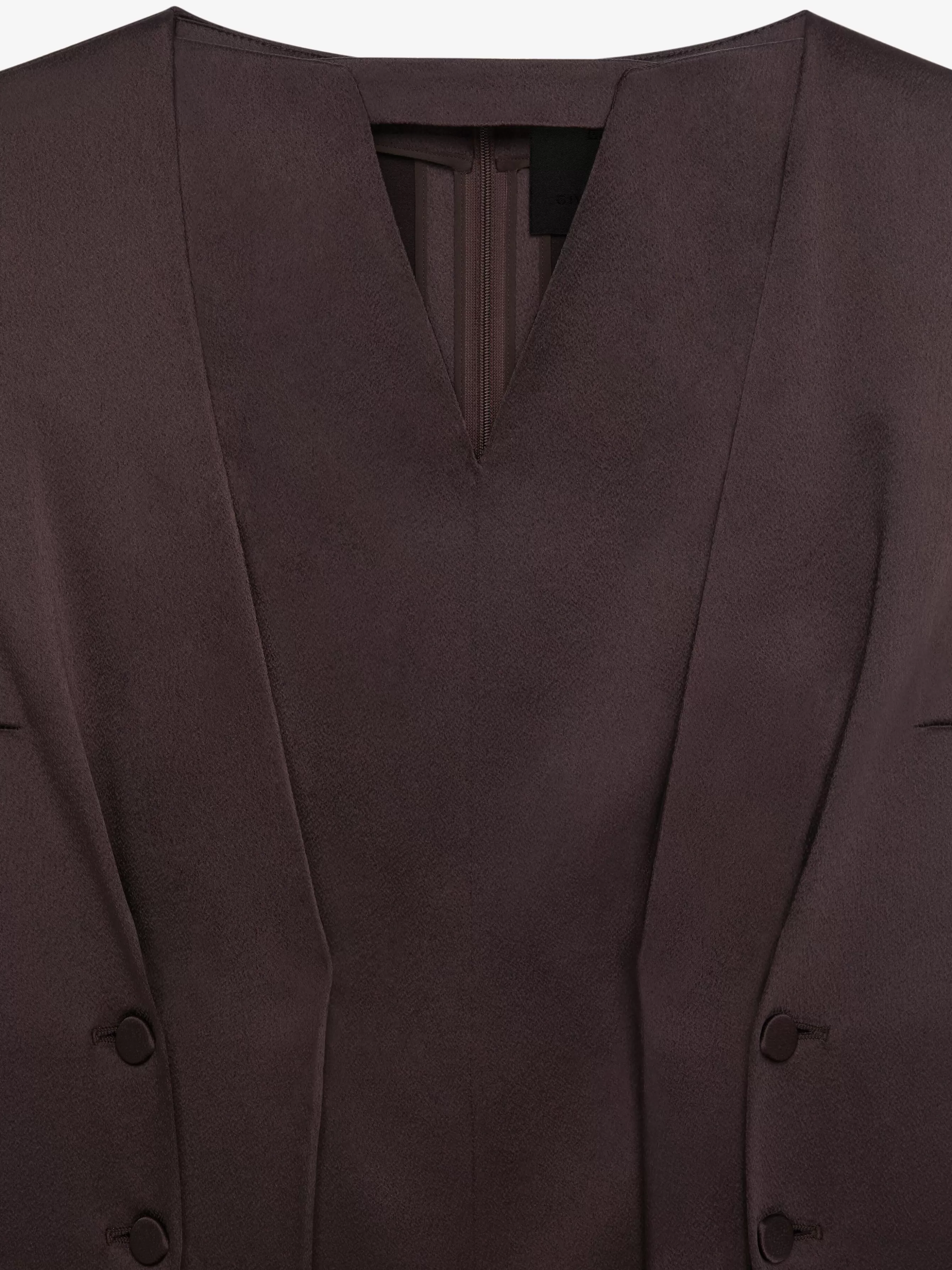Sale GIVENCHY Tops & T-shirts-Top in crepe with satin back with buttons and pleated effect