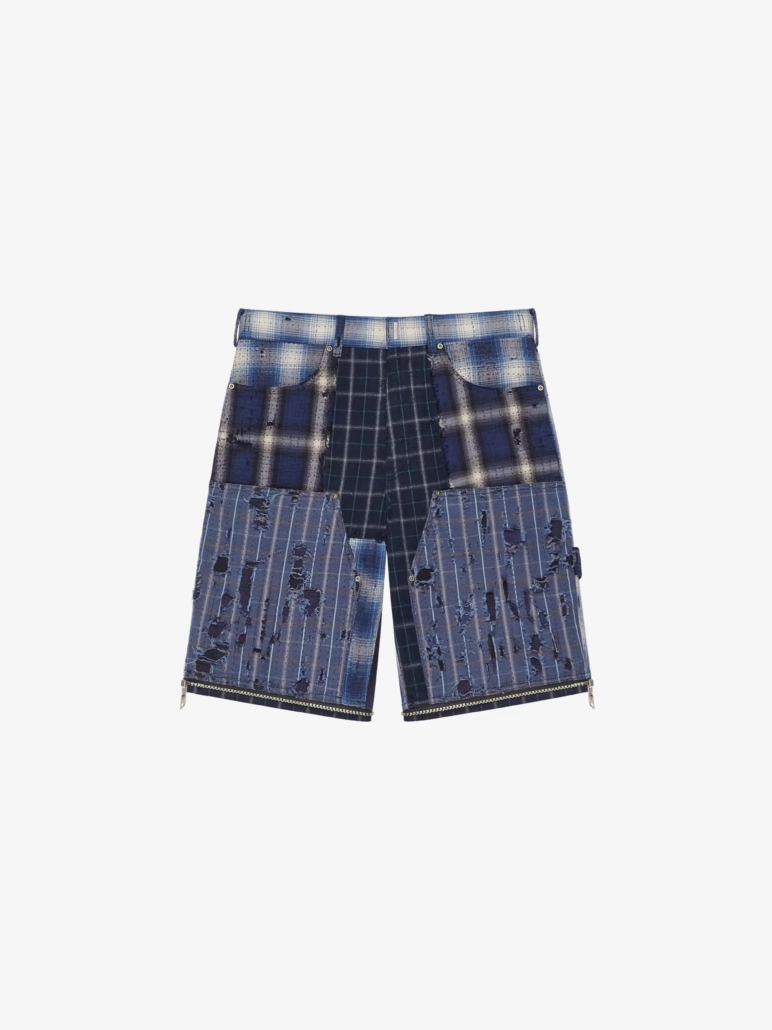 Sale GIVENCHY Pants & Shorts-Two in one detachable pants in Boro-effect destroyed denim