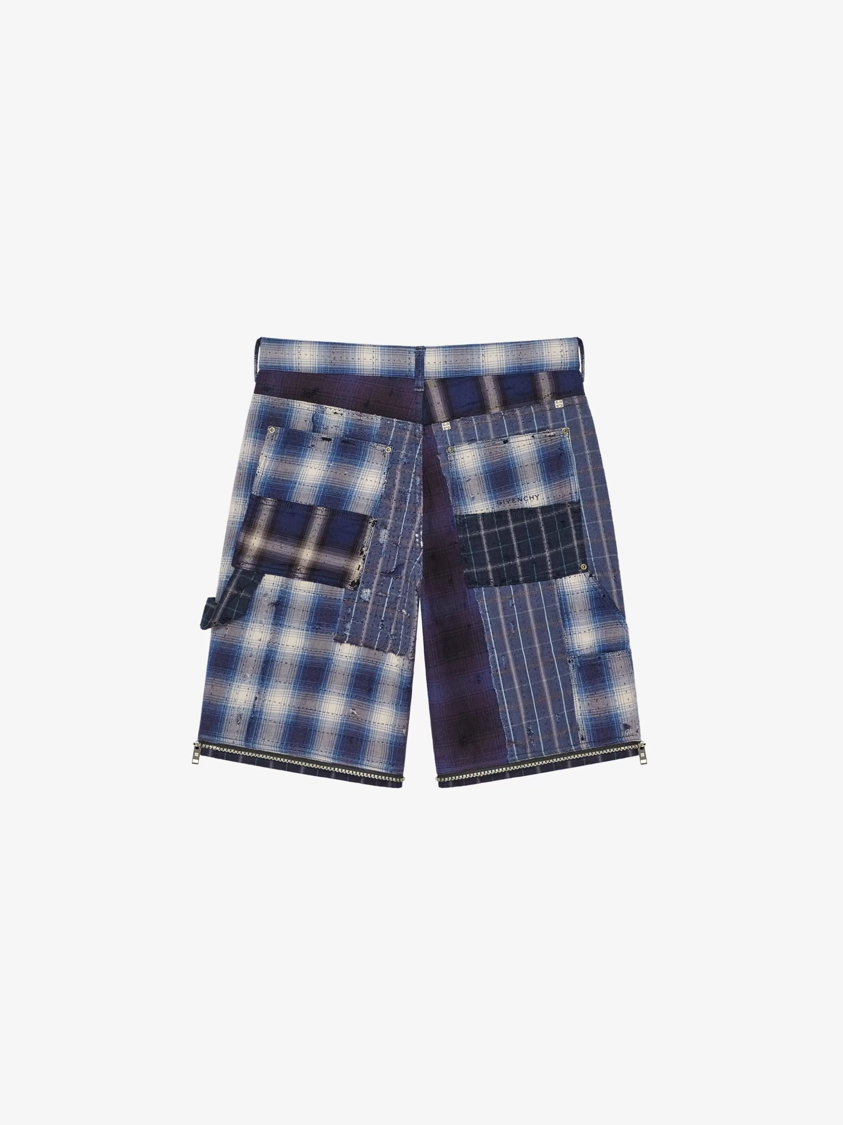 Sale GIVENCHY Pants & Shorts-Two in one detachable pants in Boro-effect destroyed denim