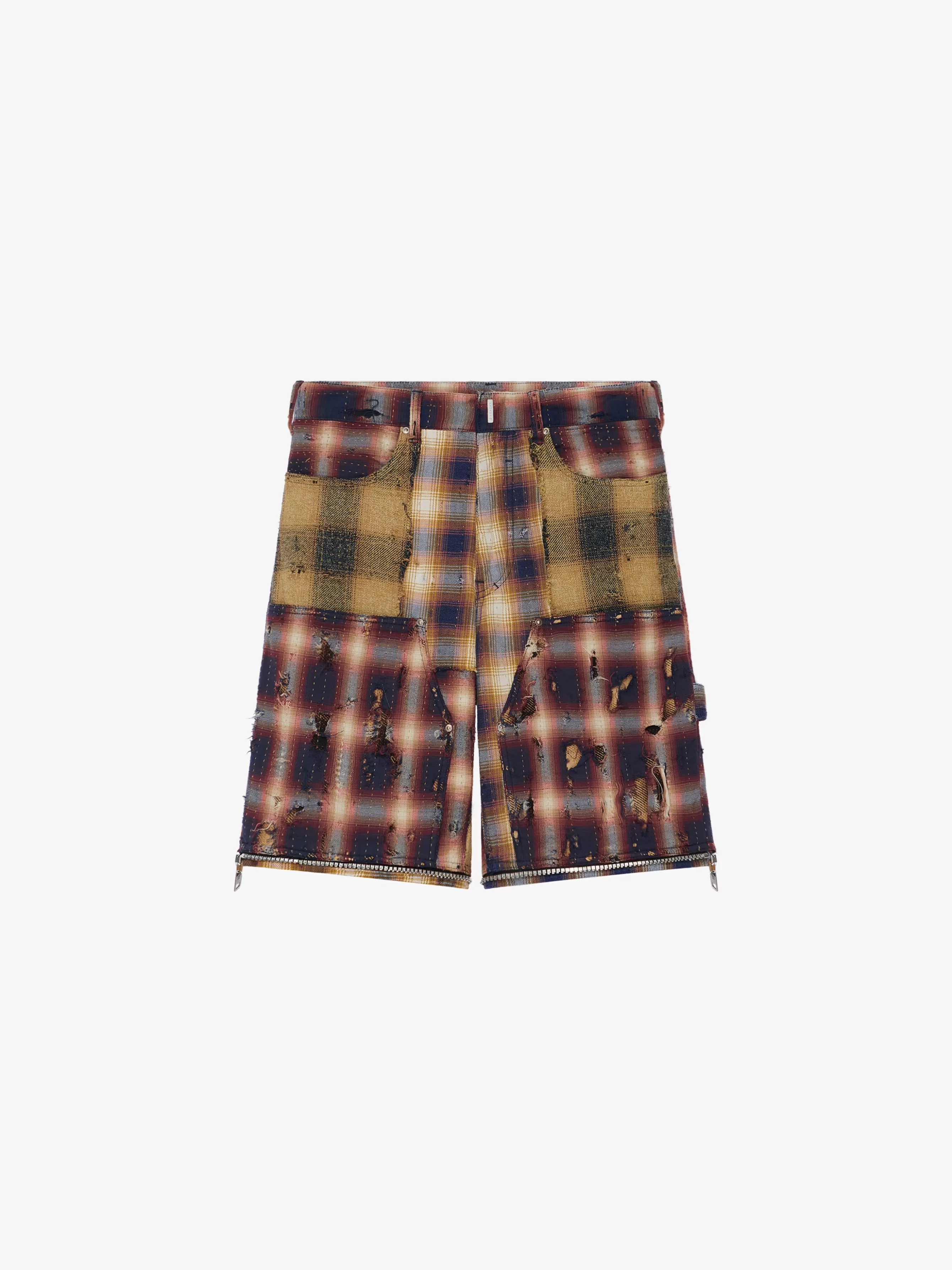 Sale GIVENCHY Pants & Shorts-Two in one detachable pants in Boro-effect destroyed denim