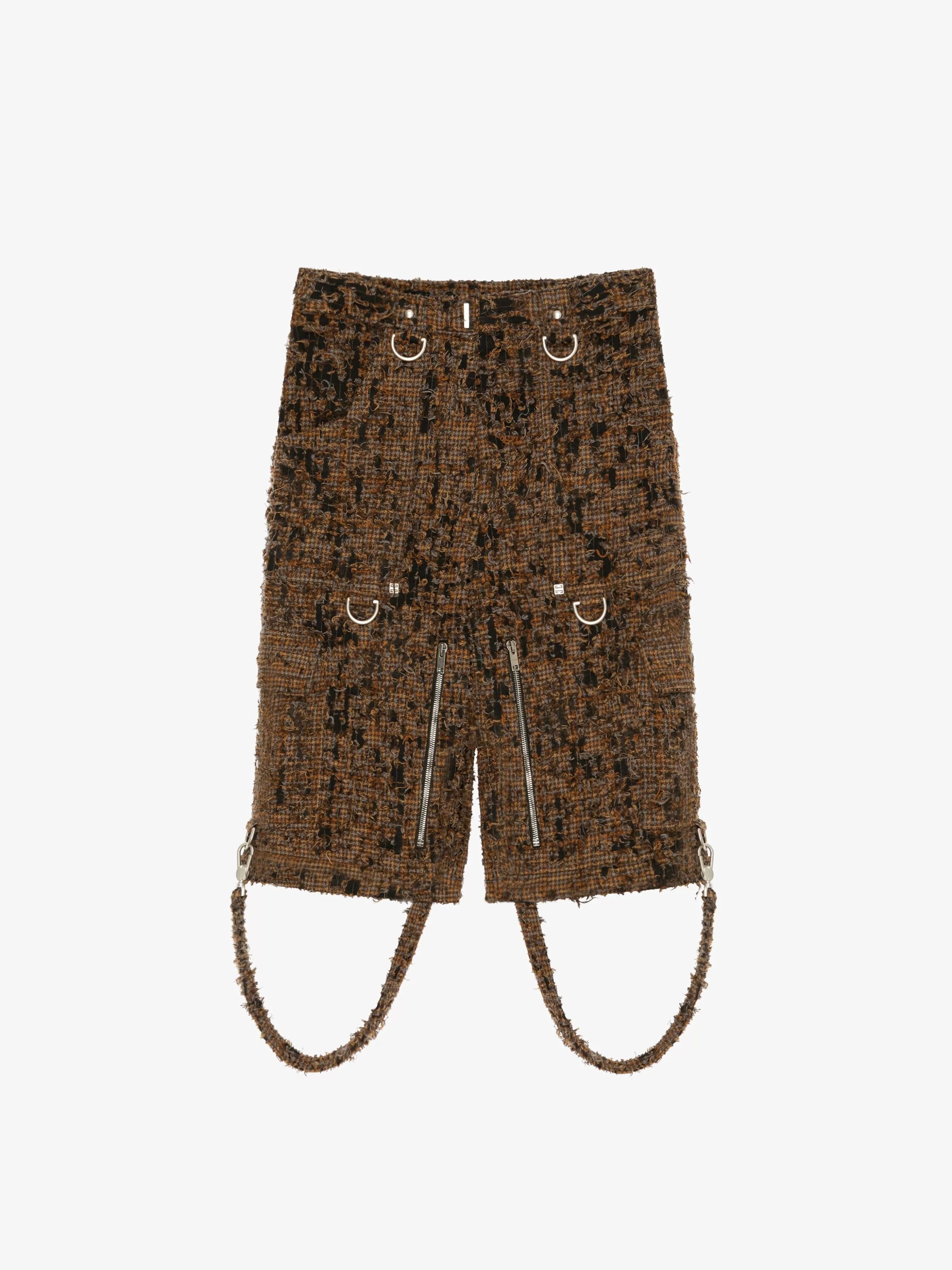 Sale GIVENCHY Pants & Skirts-Two in one detachable pants in destroyed checks with suspenders