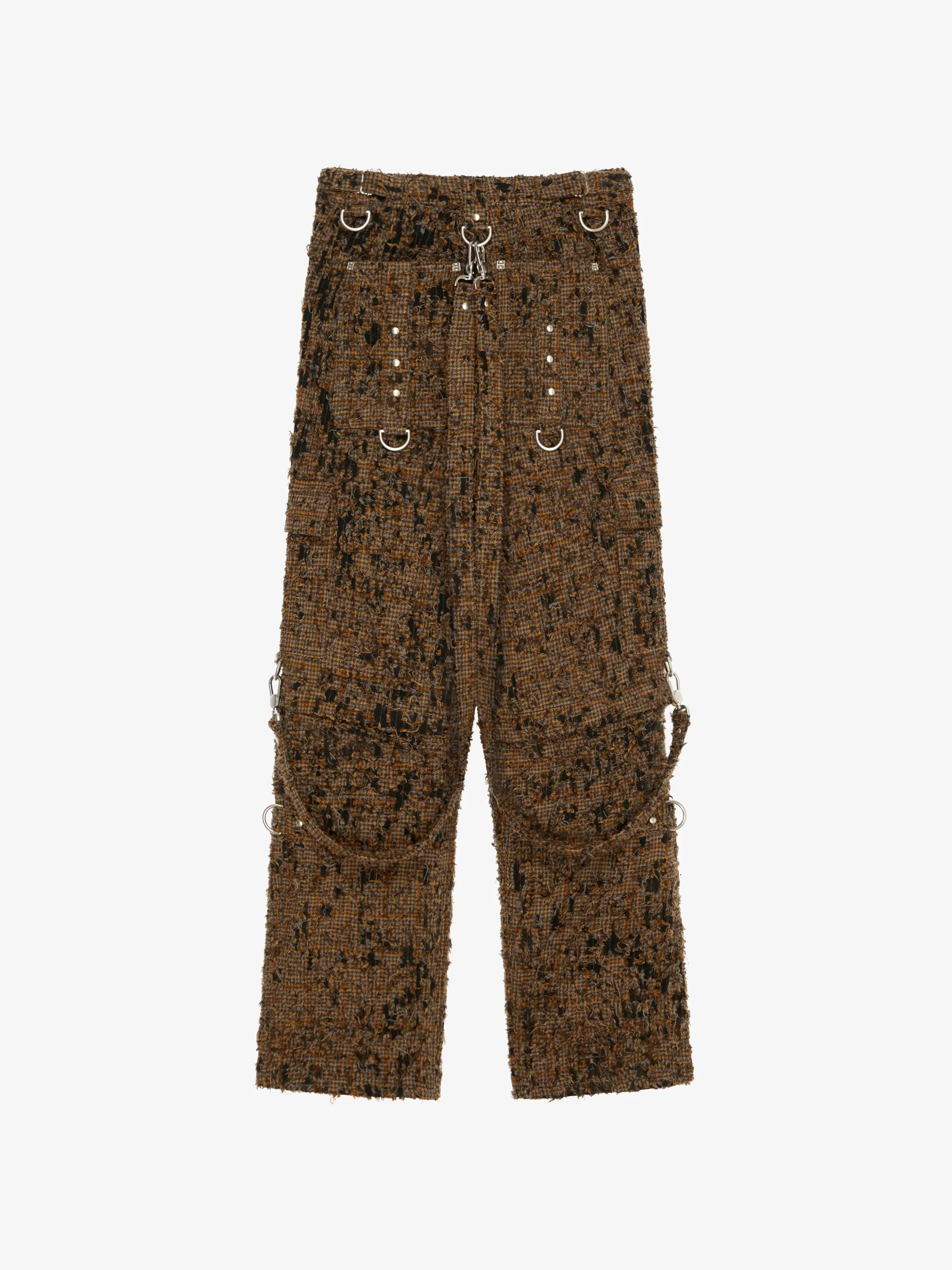 Sale GIVENCHY Pants & Skirts-Two in one detachable pants in destroyed checks with suspenders