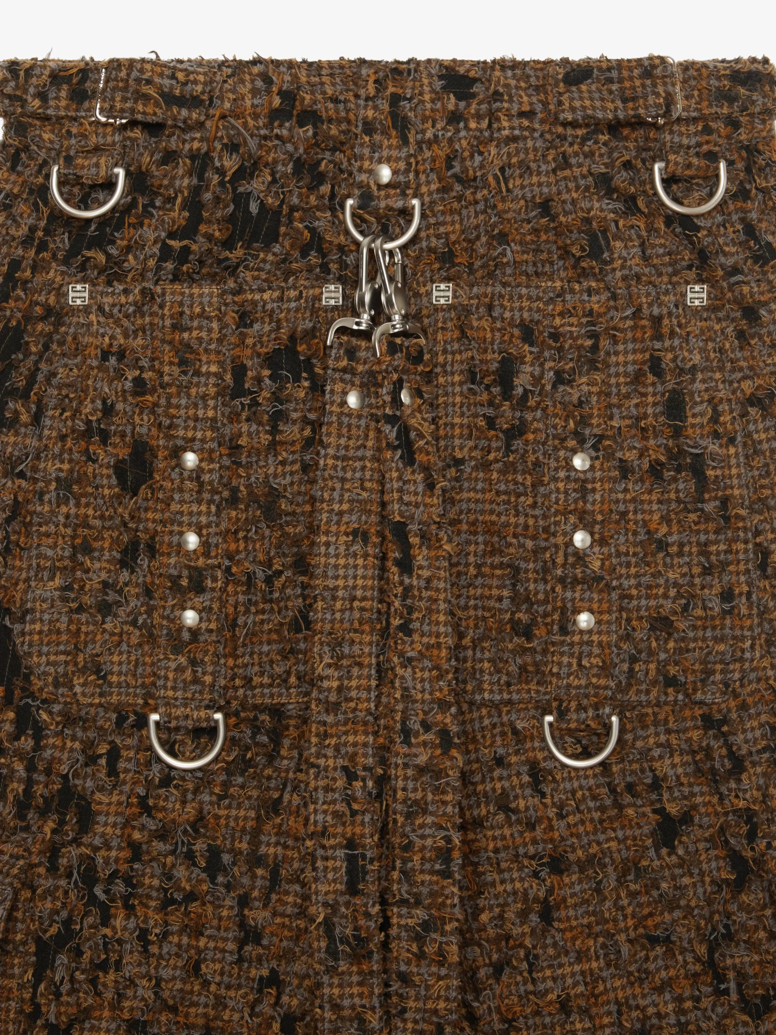 Sale GIVENCHY Pants & Skirts-Two in one detachable pants in destroyed checks with suspenders